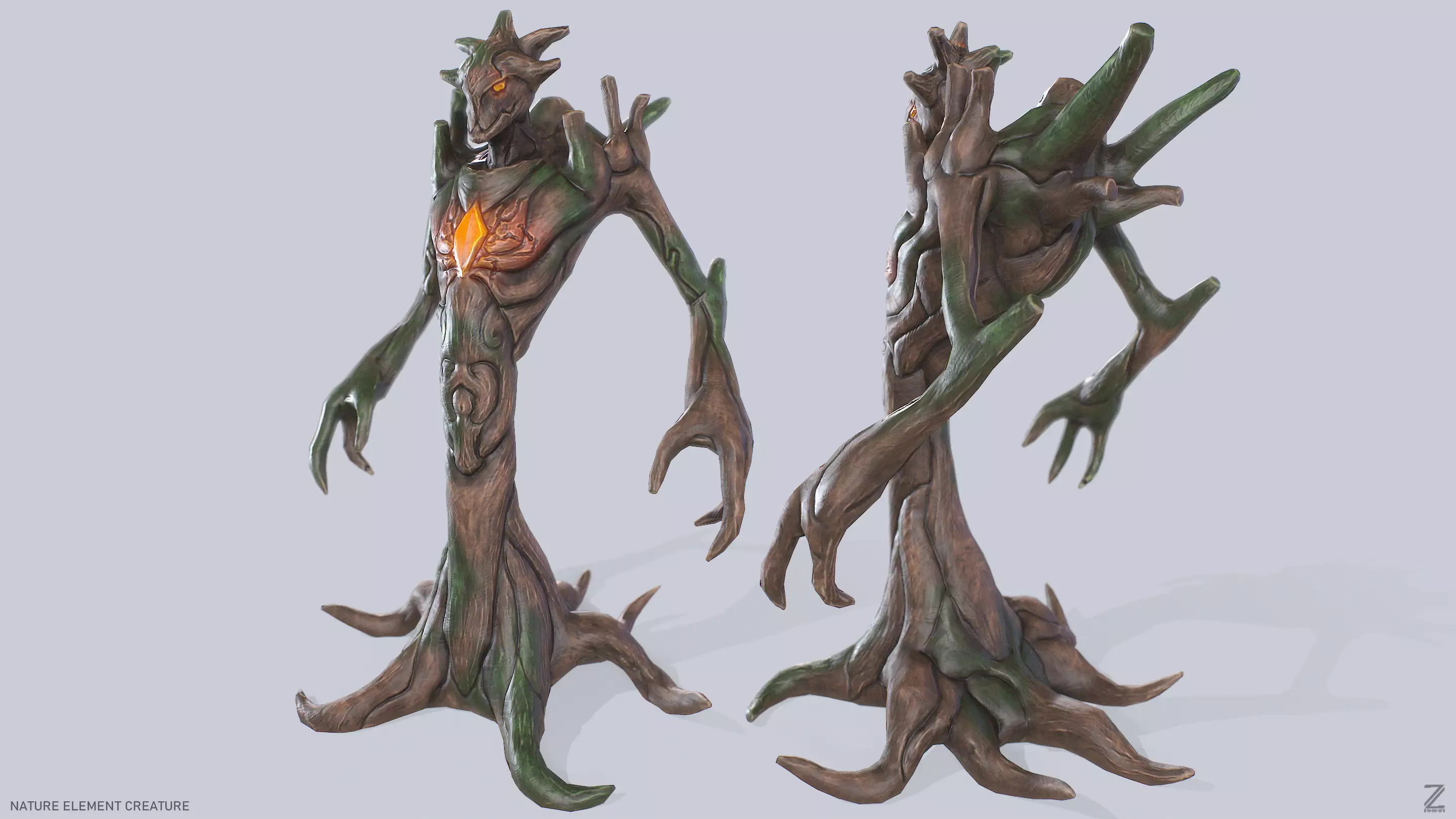 Nature Element Creature Low-poly 3D model