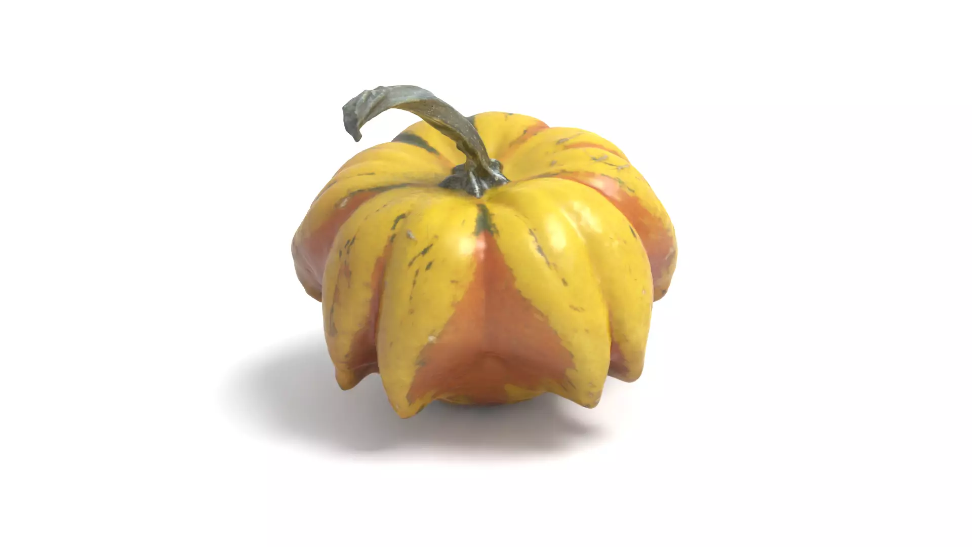Decorative Gourd Pumpkin Squash Yellow Pepper 3D Scan 3D model