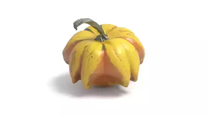 Decorative Gourd Pumpkin Squash Yellow Pepper 3D Scan 3D model