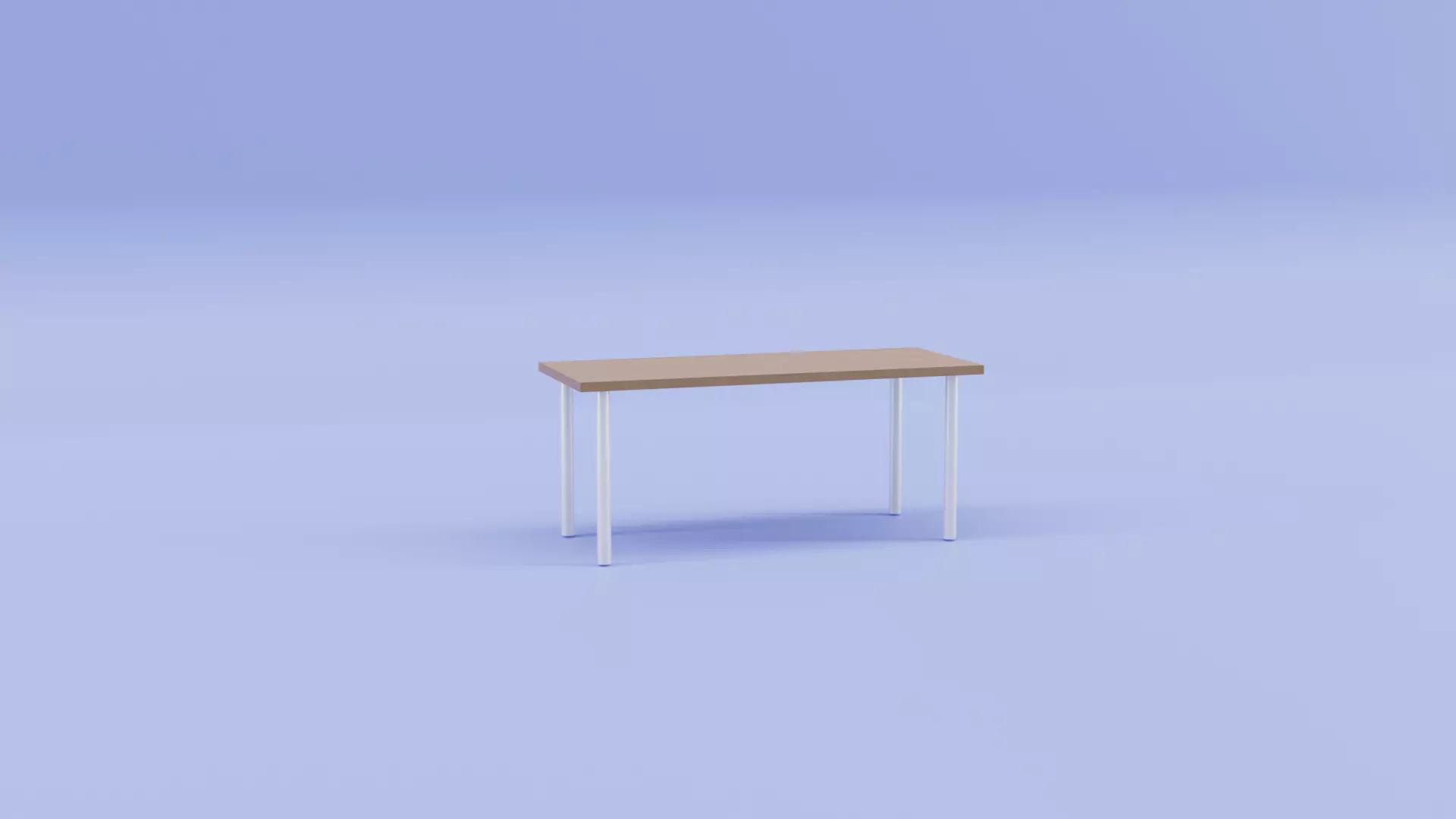 Office desk IKEA style 3D model