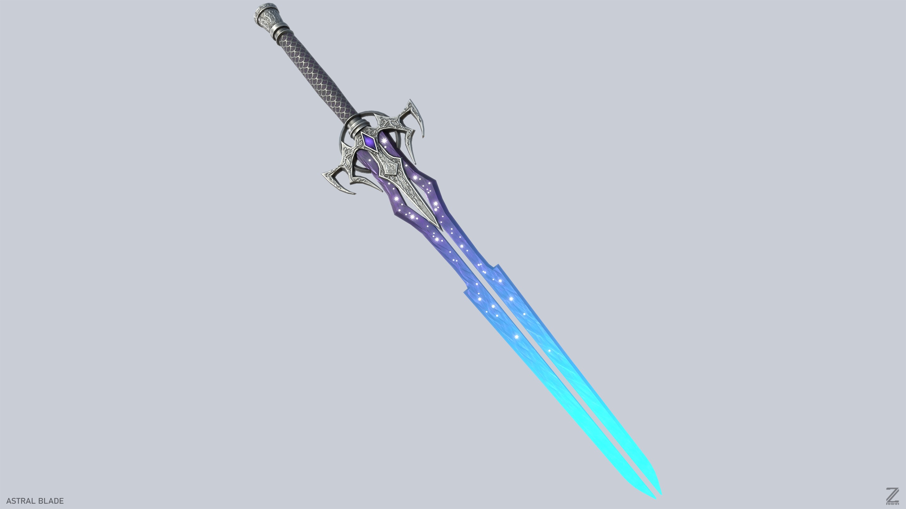 Astral blade Low-poly 3D model_8
