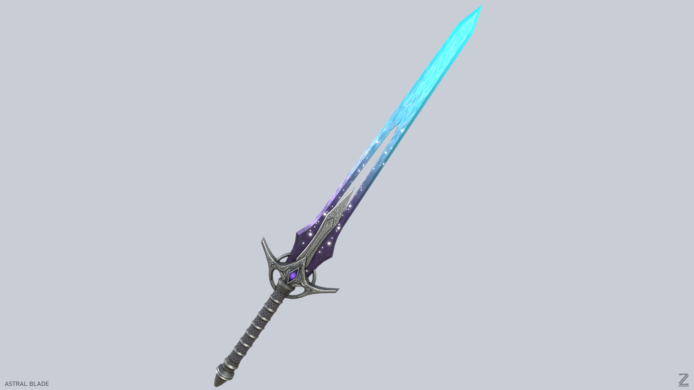 Astral blade Low-poly 3D model_8