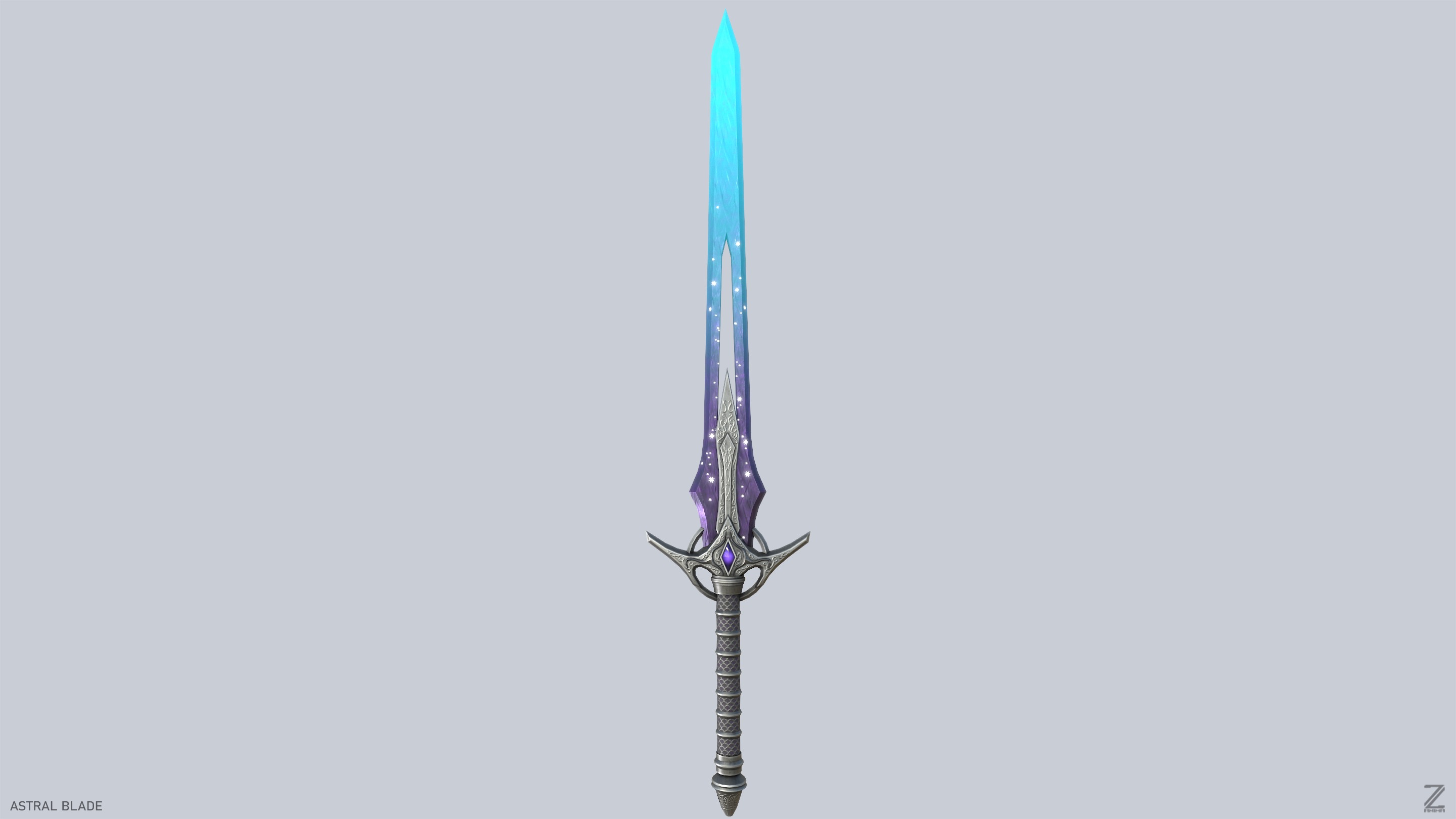 Astral blade Low-poly 3D model_4