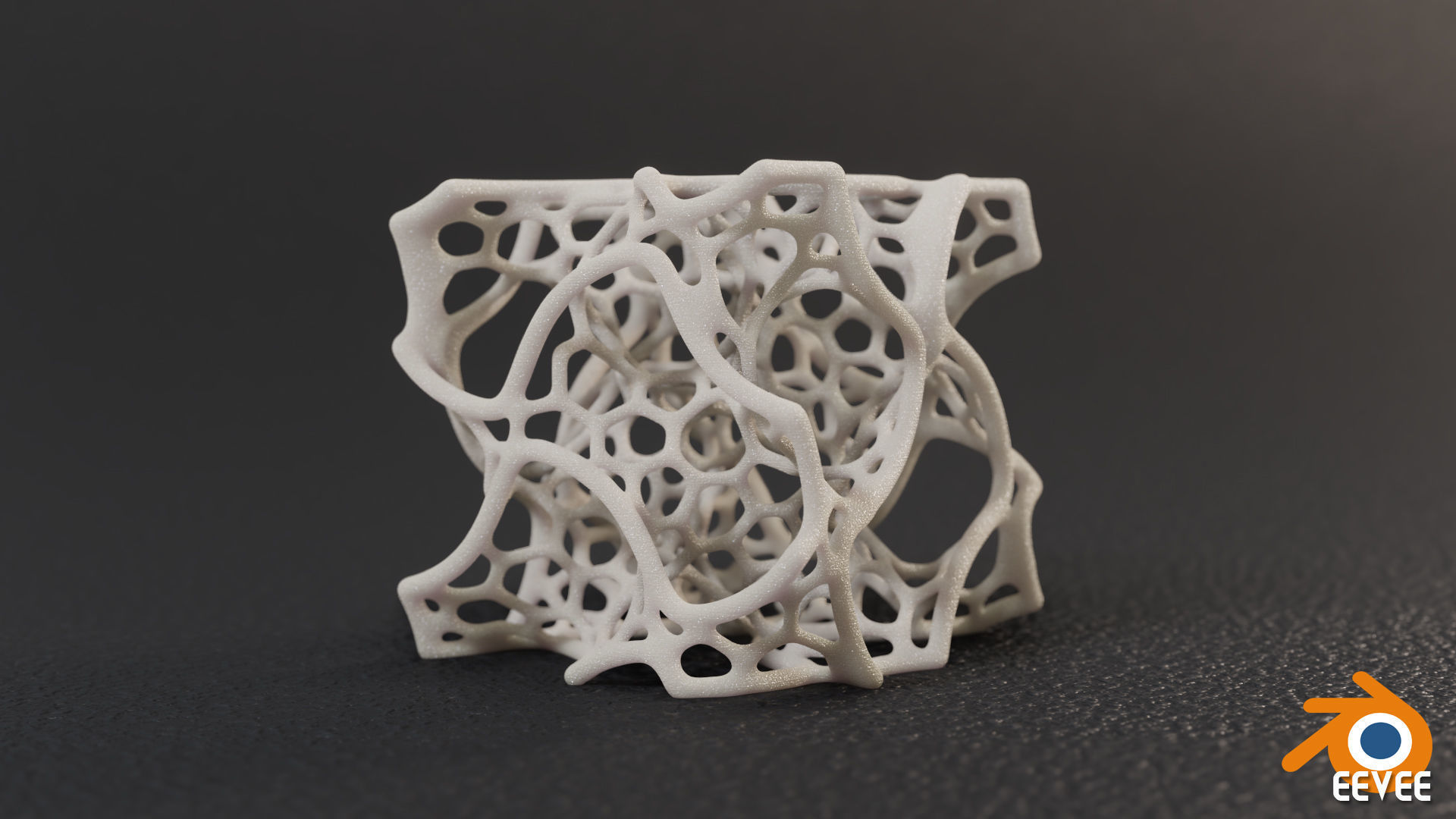 Gyroid Voronoi Unit 3D print model_5