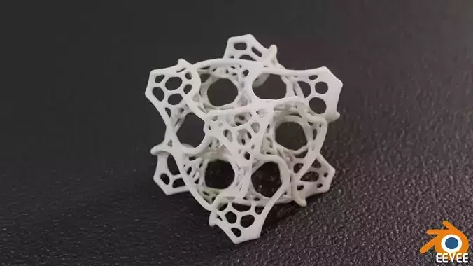 Gyroid Voronoi Unit 3D print model