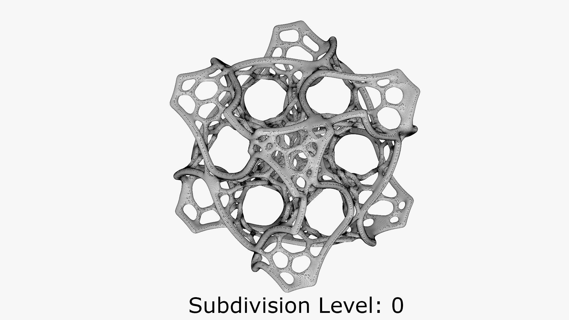 Gyroid Voronoi Unit 3D print model_8