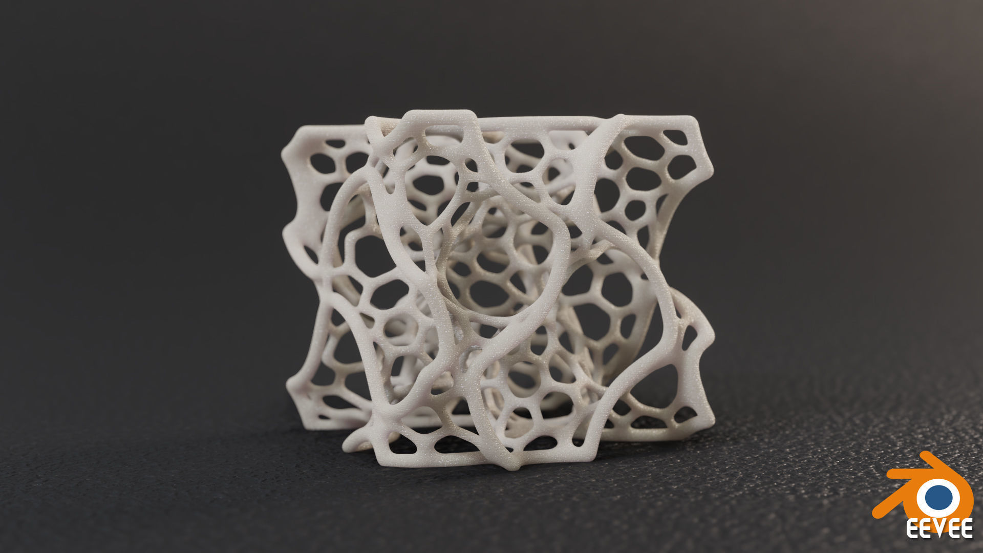 Gyroid Voronoi Unit 3D print model_4