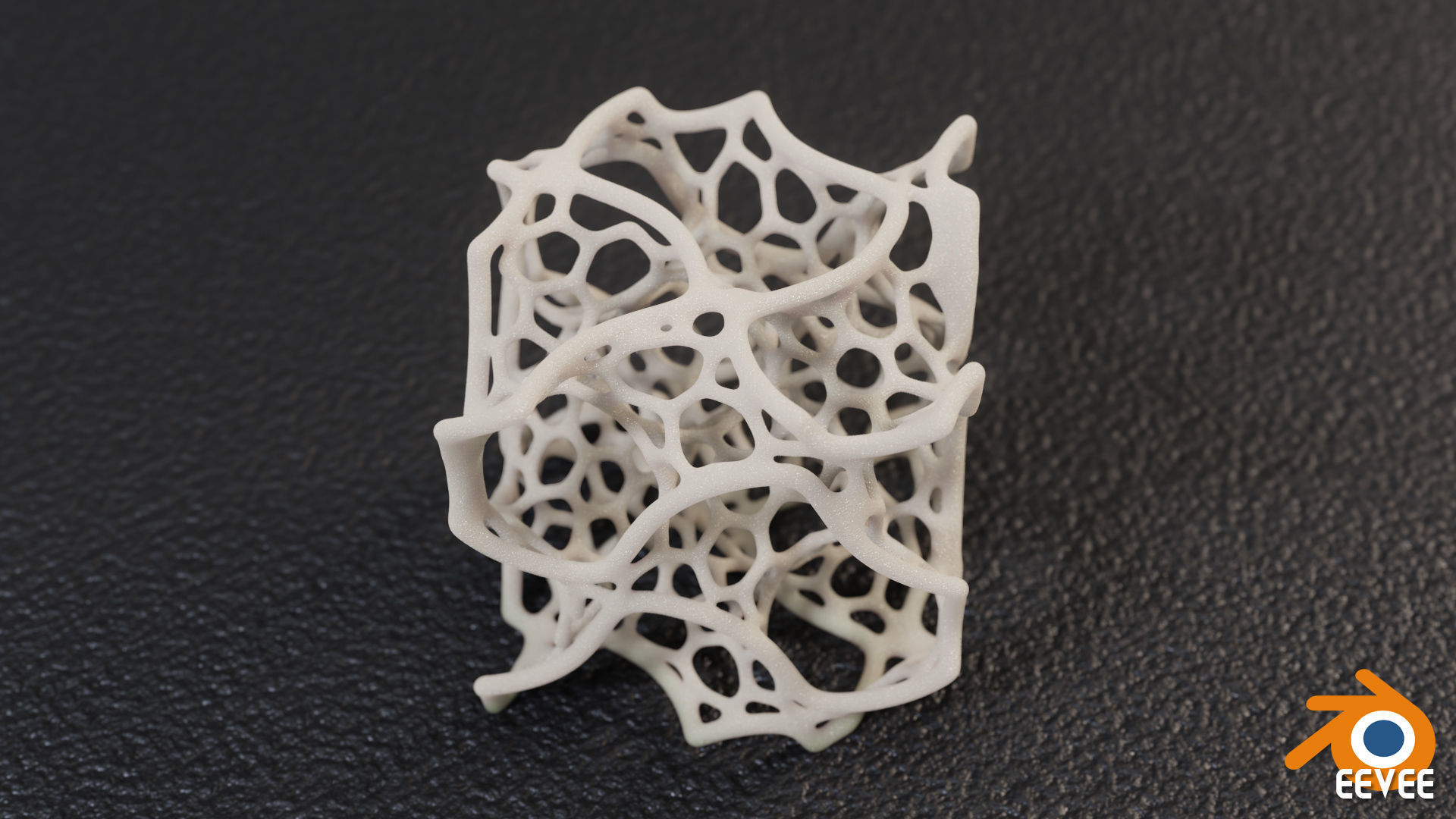Gyroid Voronoi Unit 3D print model_7