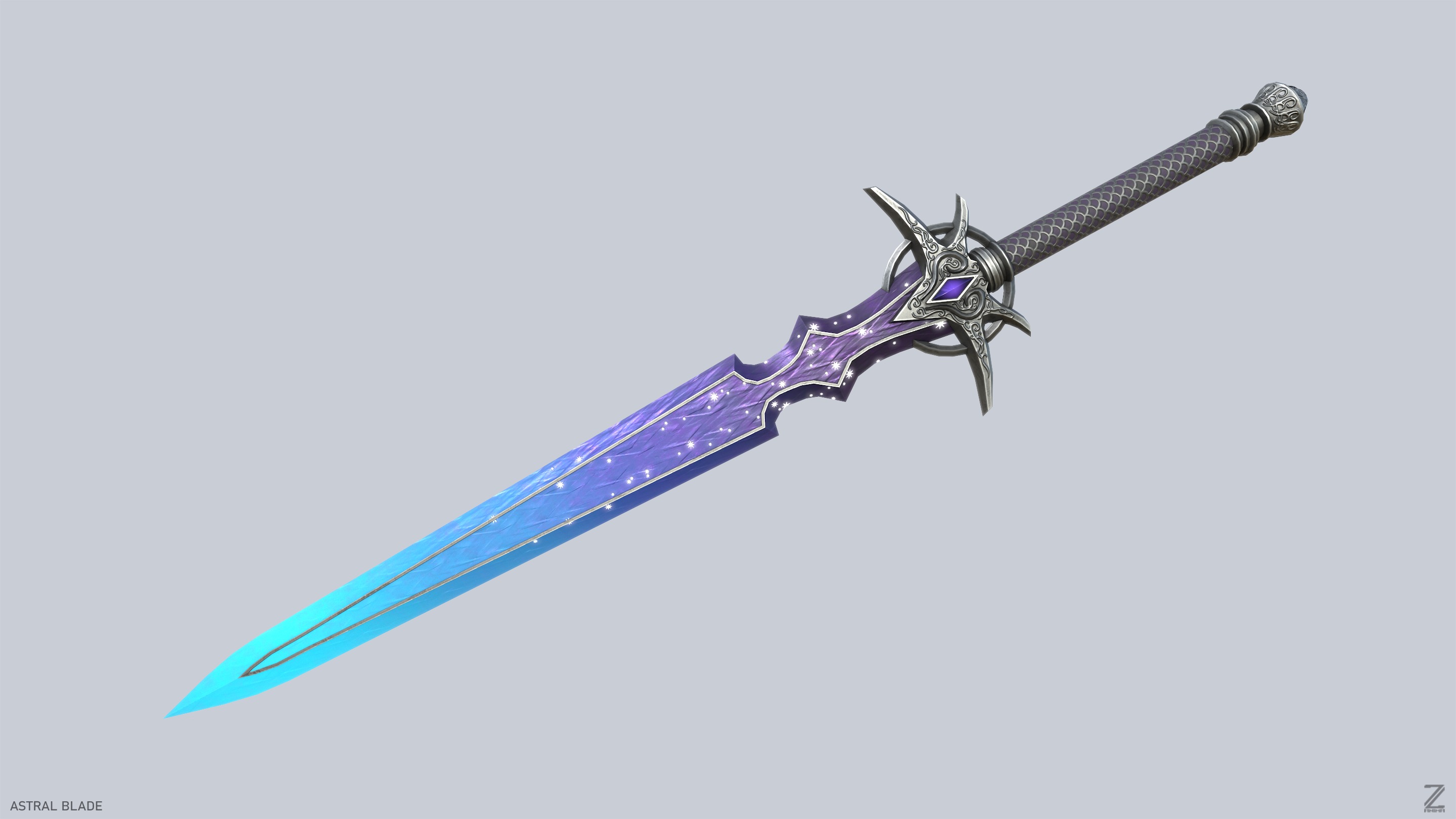 Astral blade Low-poly 3D model_7