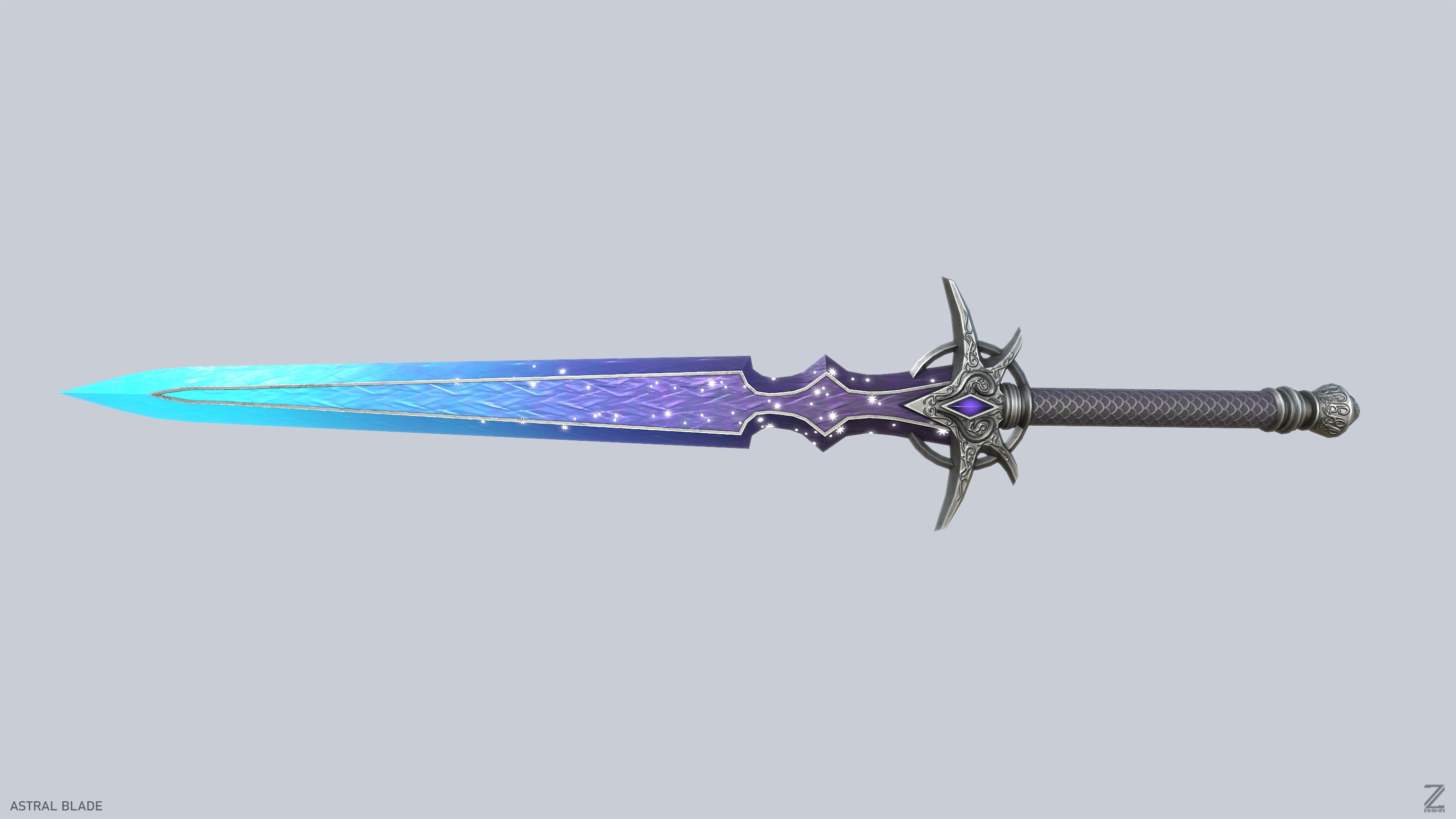 Astral blade Low-poly 3D model_8