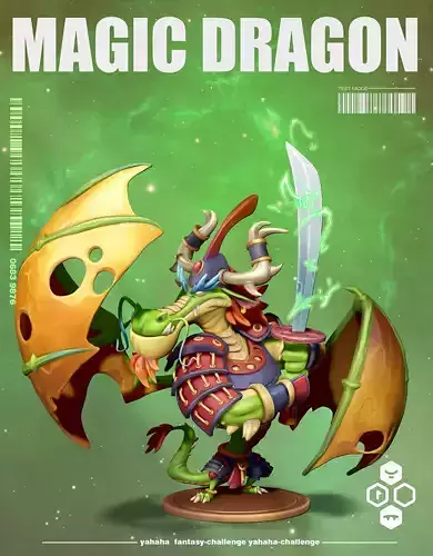 Magic dragon 3D print model