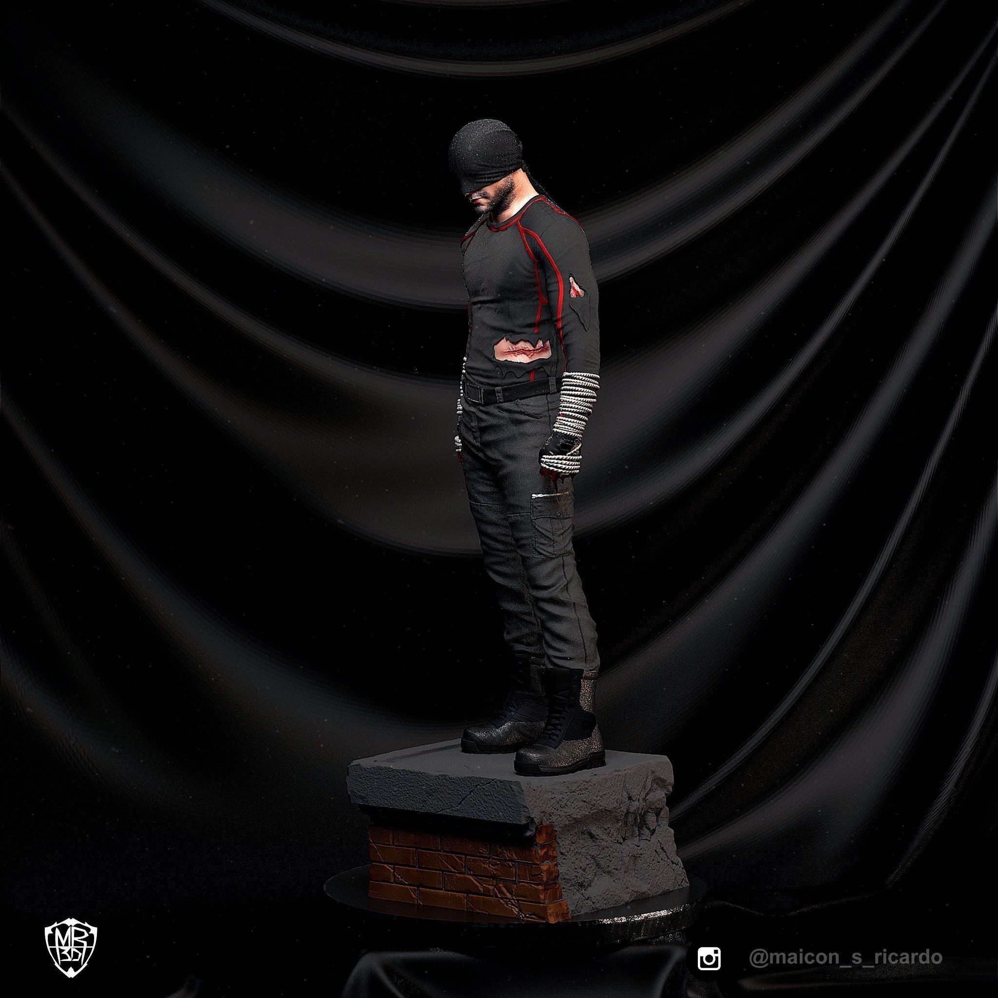 Daredevil Netflix version 3D print model_5