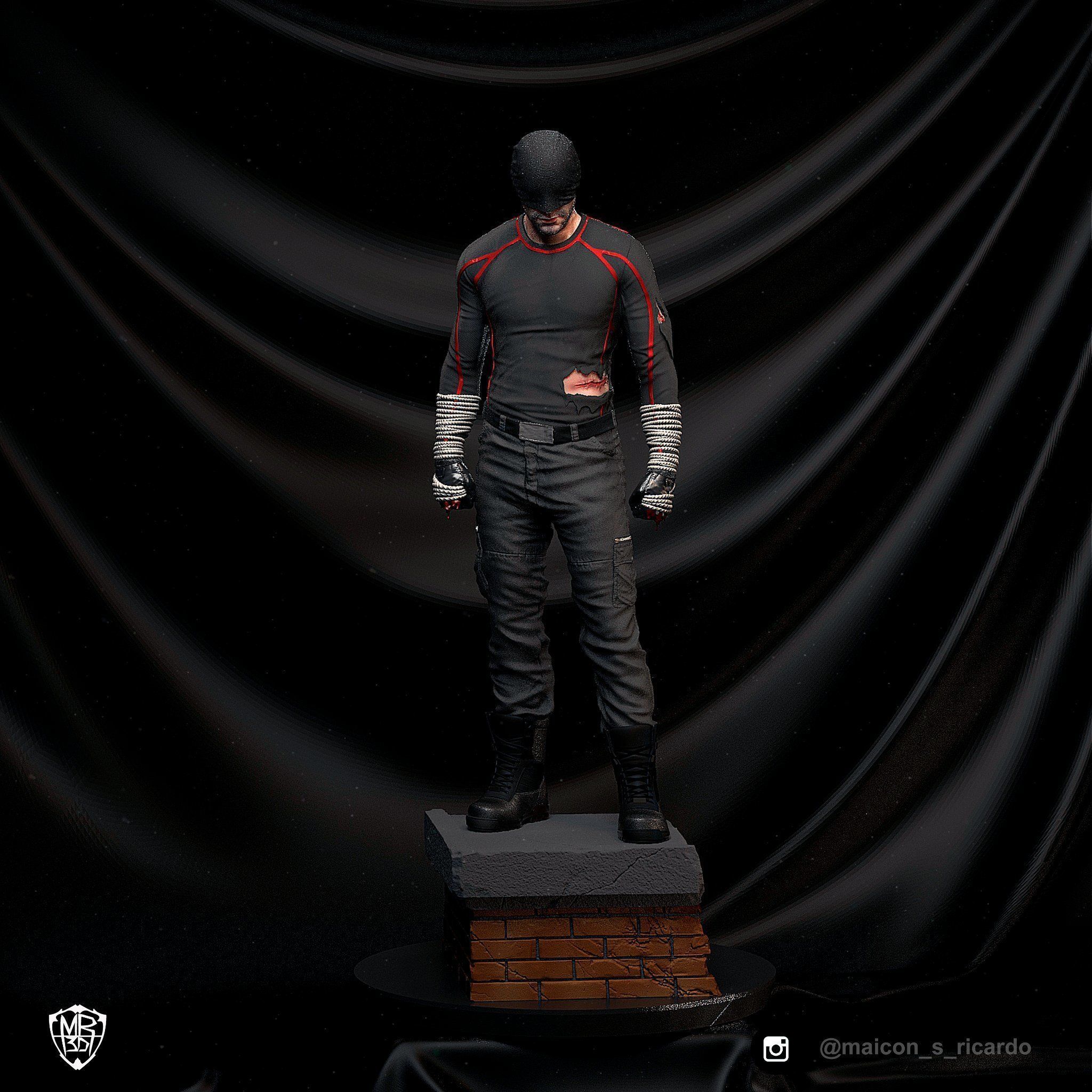 Daredevil Netflix version 3D print model_2