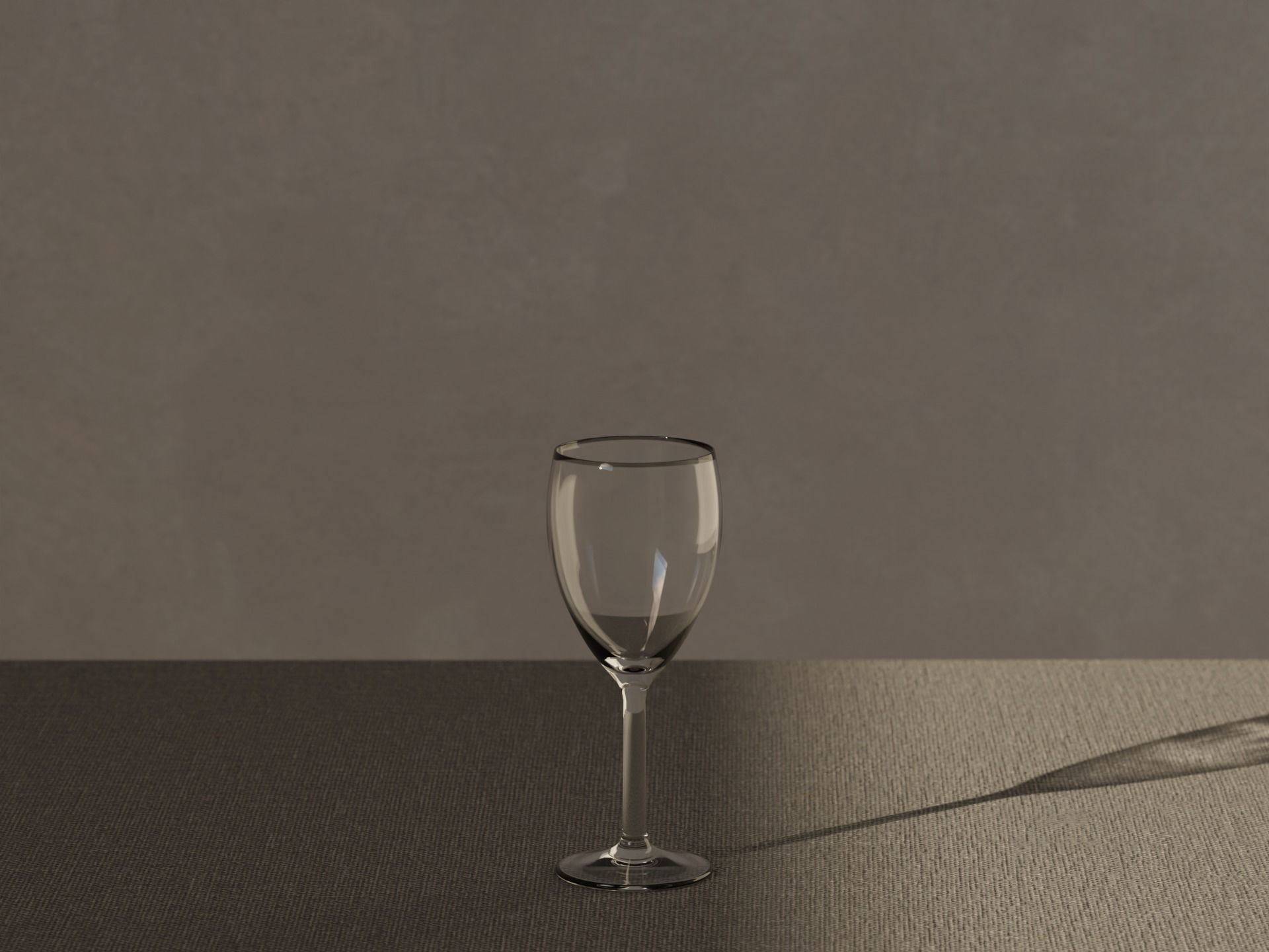Wine bottle and glass Free low-poly 3D model_6