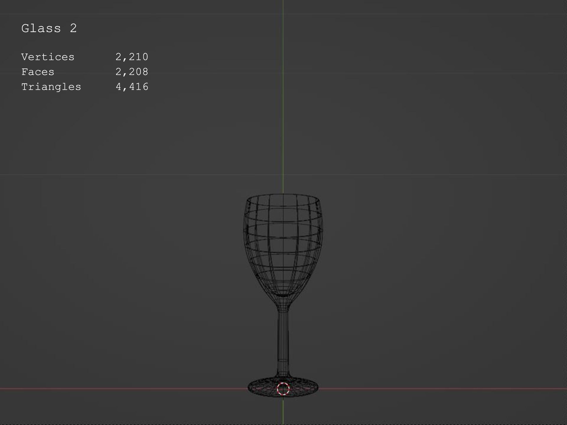 Wine bottle and glass Free low-poly 3D model_5