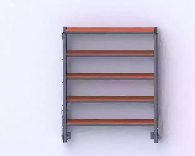 wall mounted folding table 3D model