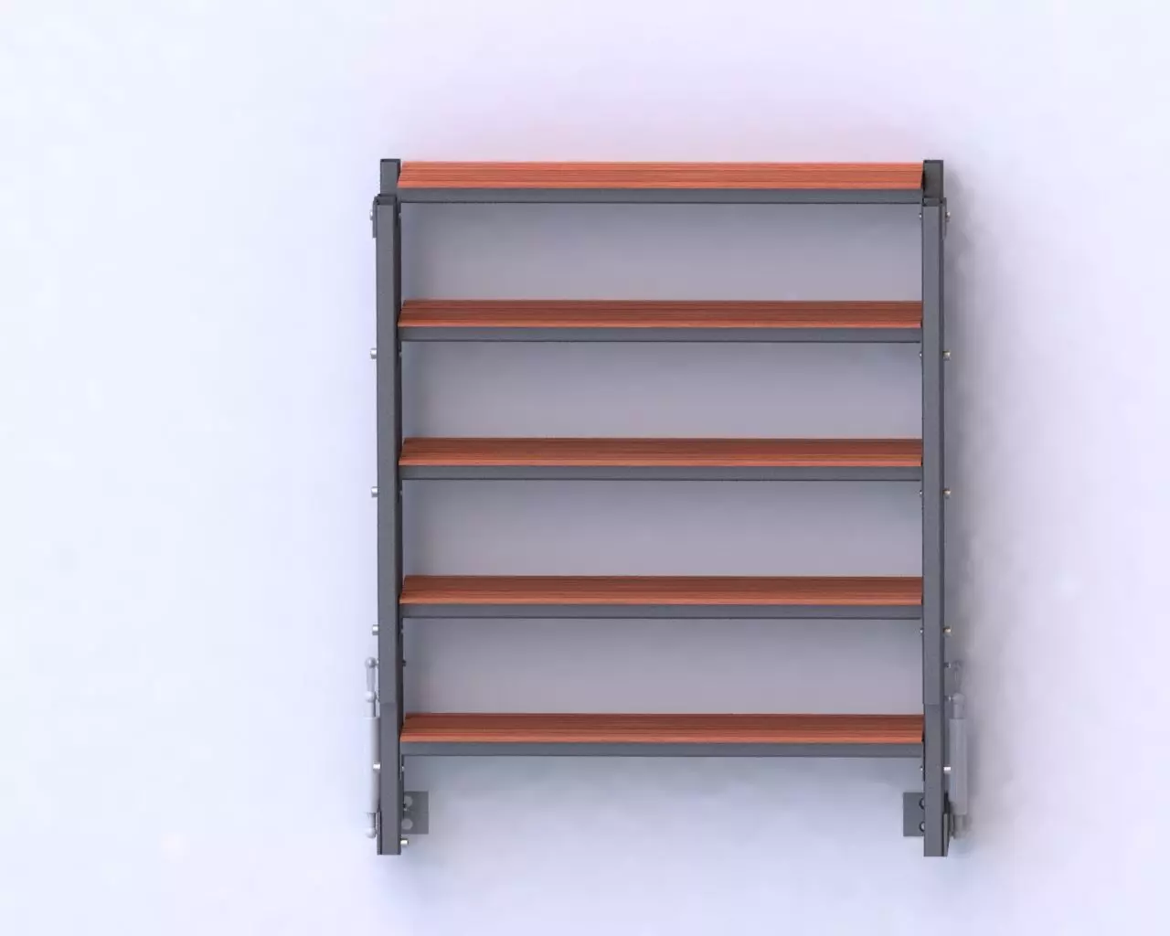 wall mounted folding table 3D model_0