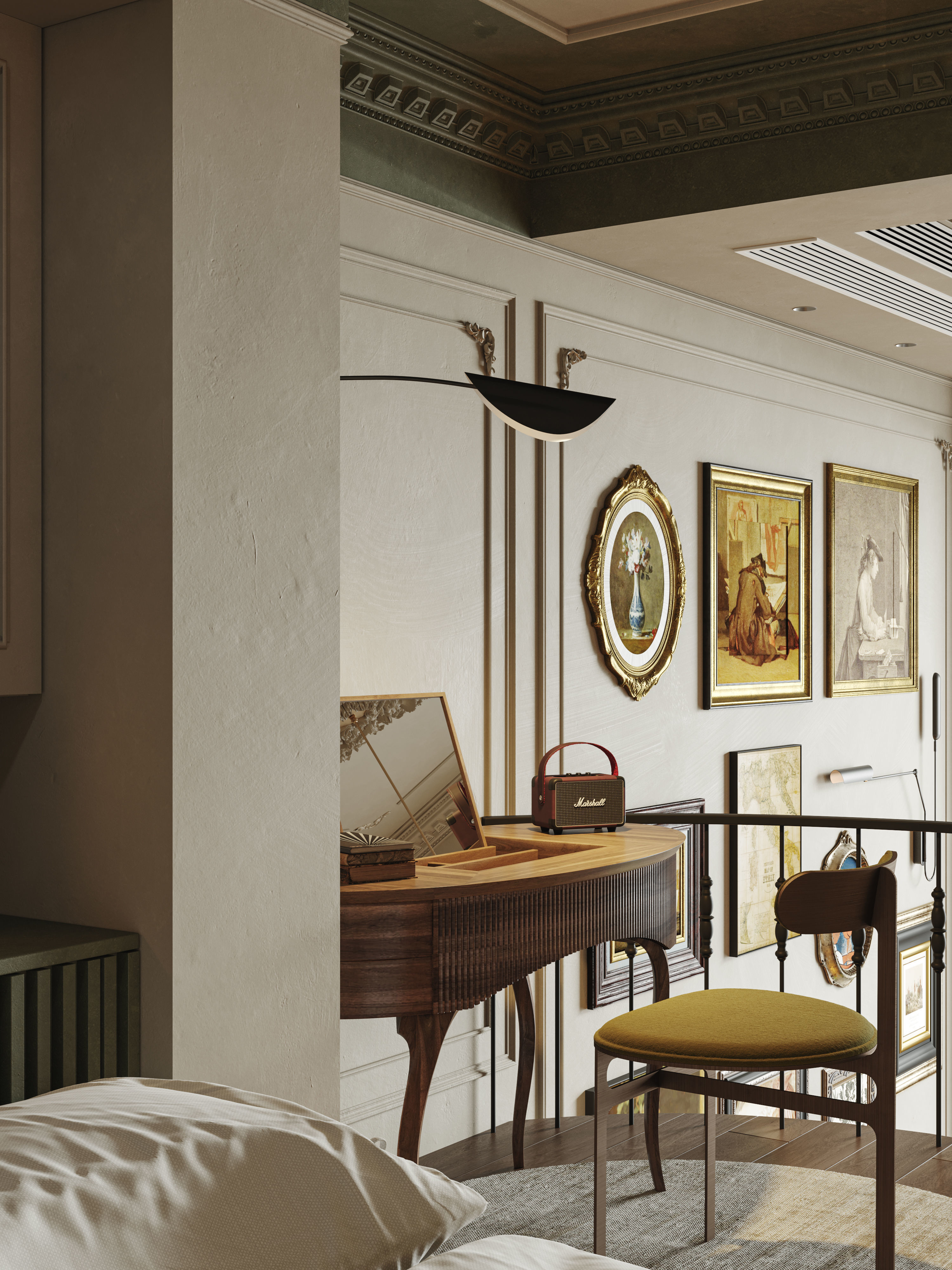 Living Room Interior Scene for 3DMAX and Corona 3D model 3D model_3