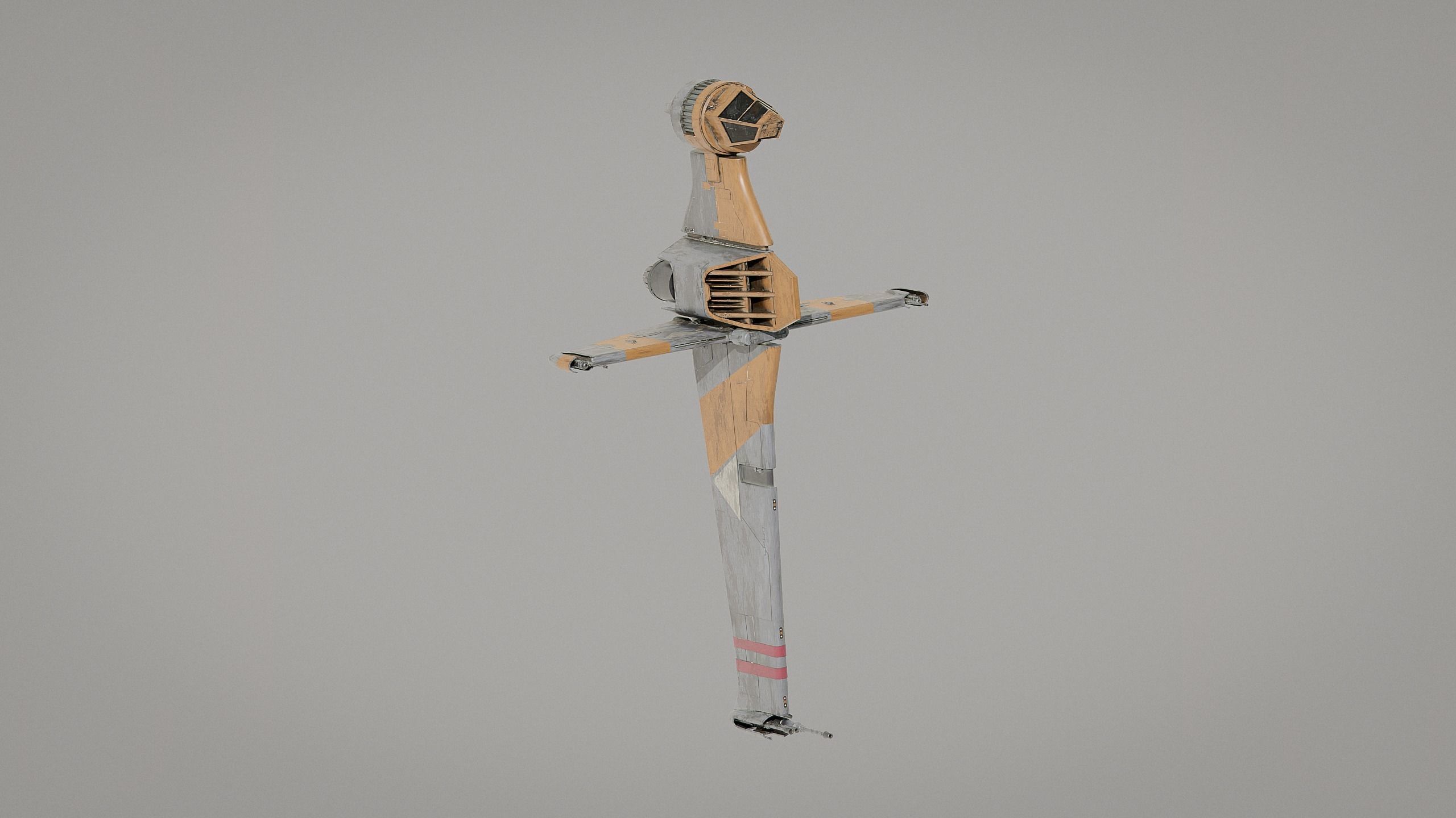 Resistance B-wing Starfighter - Star Wars 3D model_2