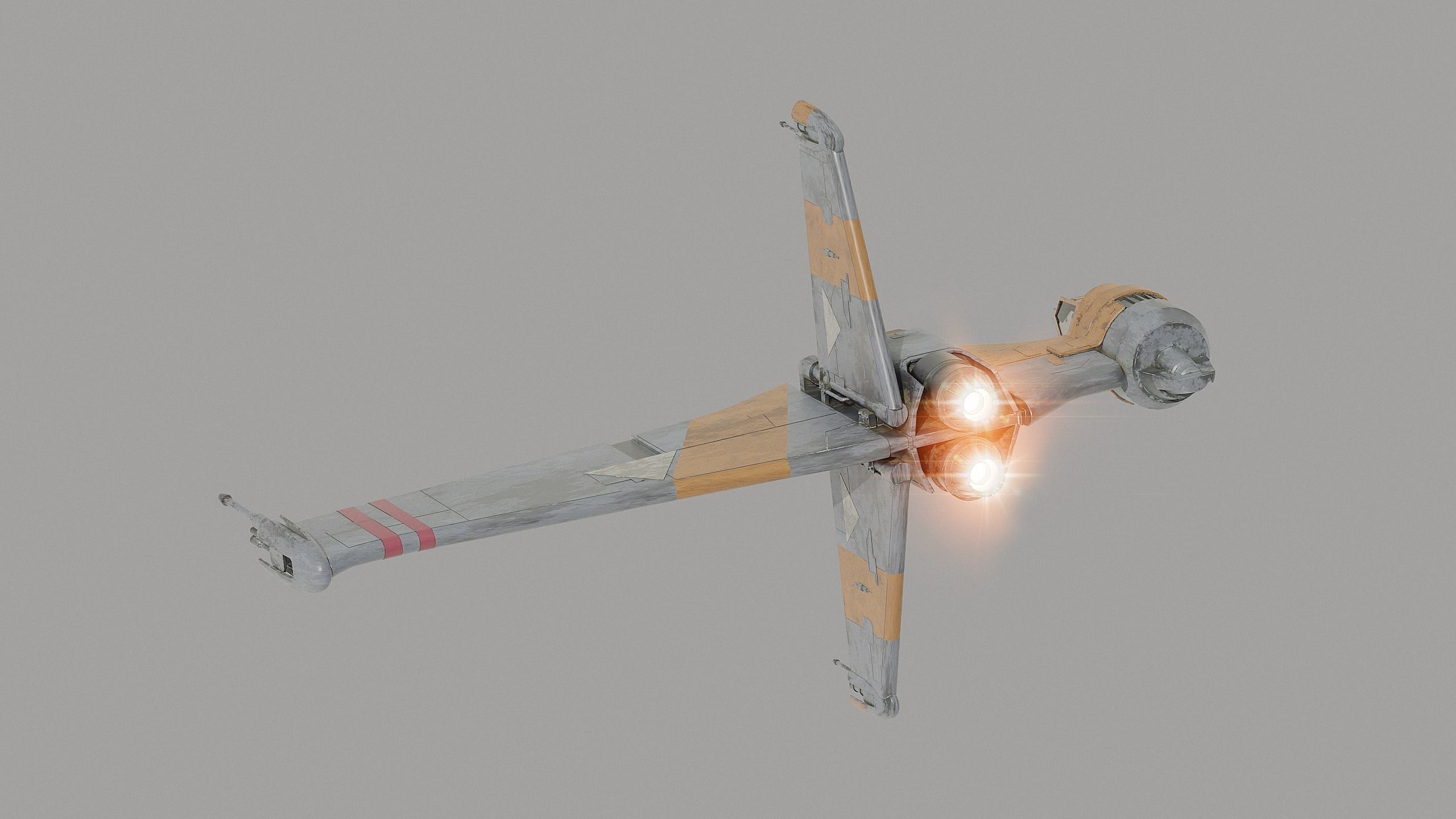 Resistance B-wing Starfighter - Star Wars 3D model_3
