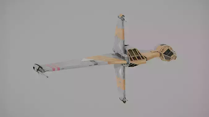 Resistance B-wing Starfighter - Star Wars 3D model