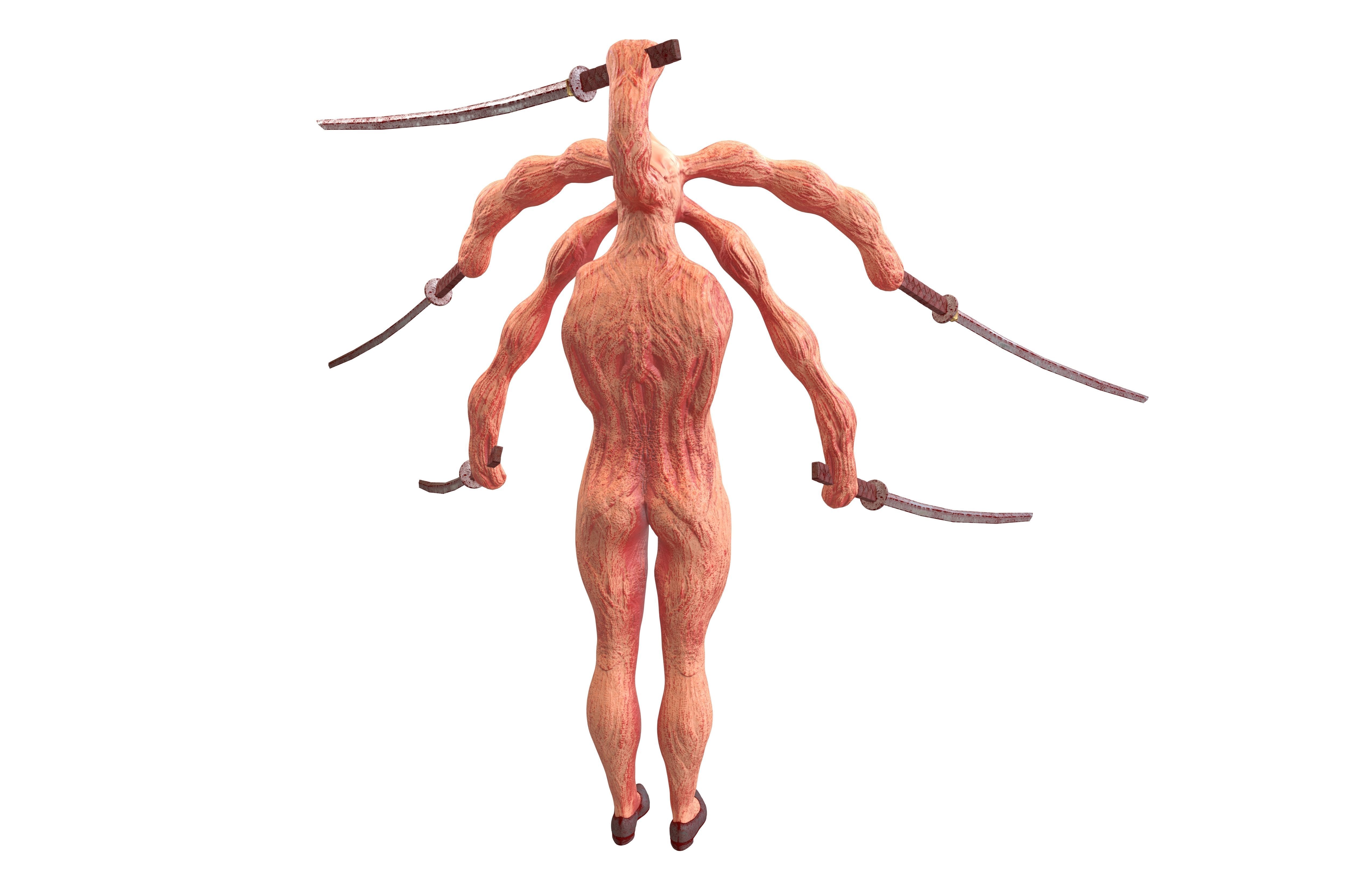 Monster Si Yuk v1 001 Low-poly 3D model_6