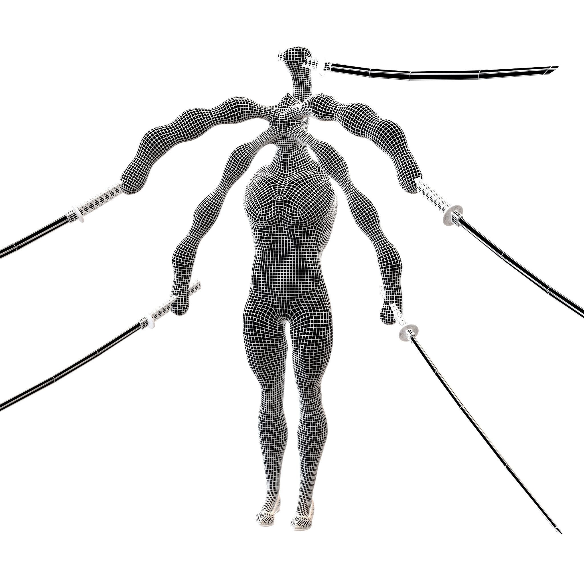 Monster Si Yuk v1 001 Low-poly 3D model_10