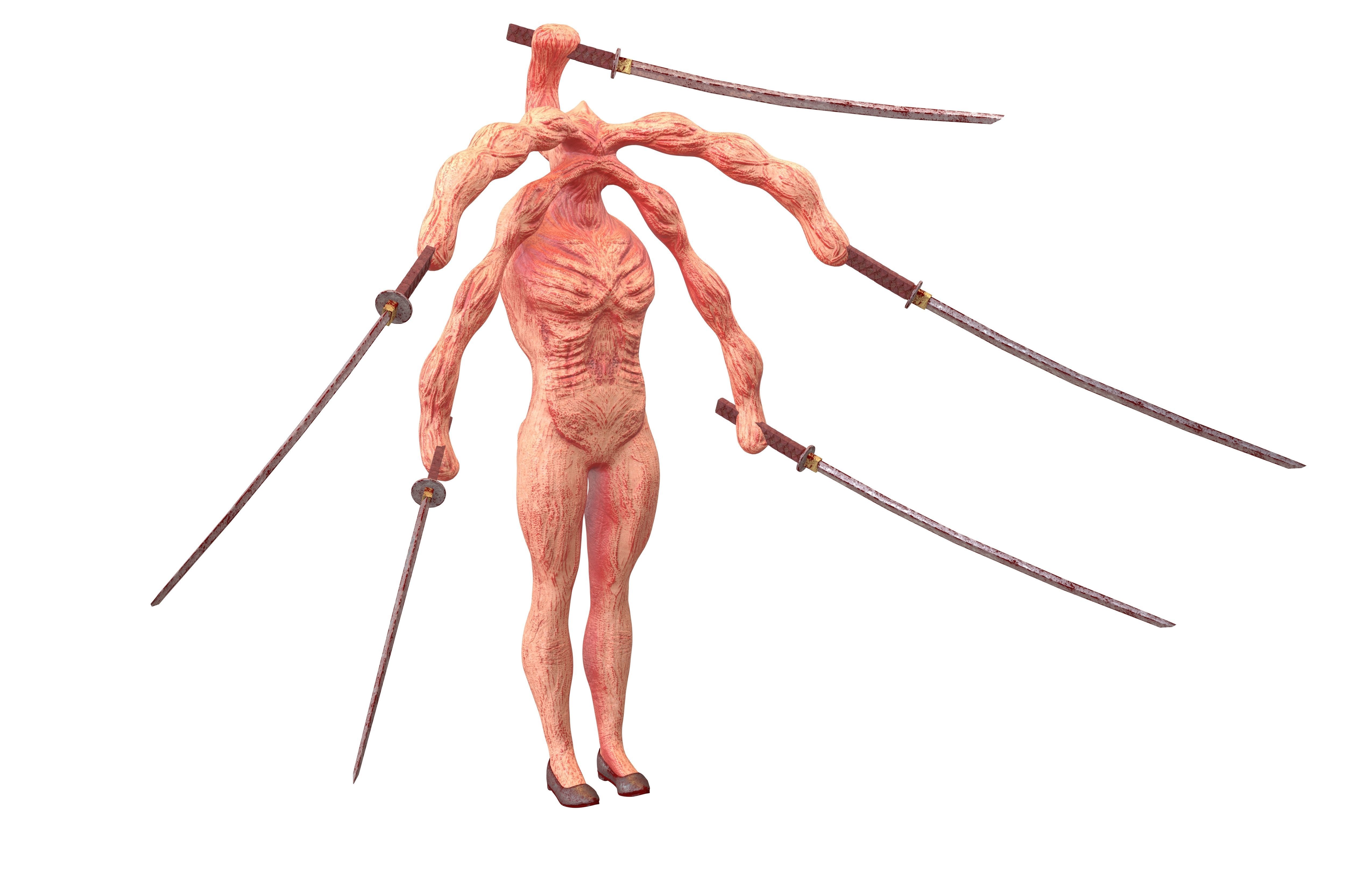 Monster Si Yuk v1 001 Low-poly 3D model_1