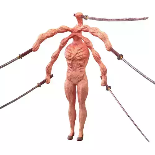 Monster Si Yuk v1 001 Low-poly 3D model Monster Si Yuk v1 001 Low-poly 3D model