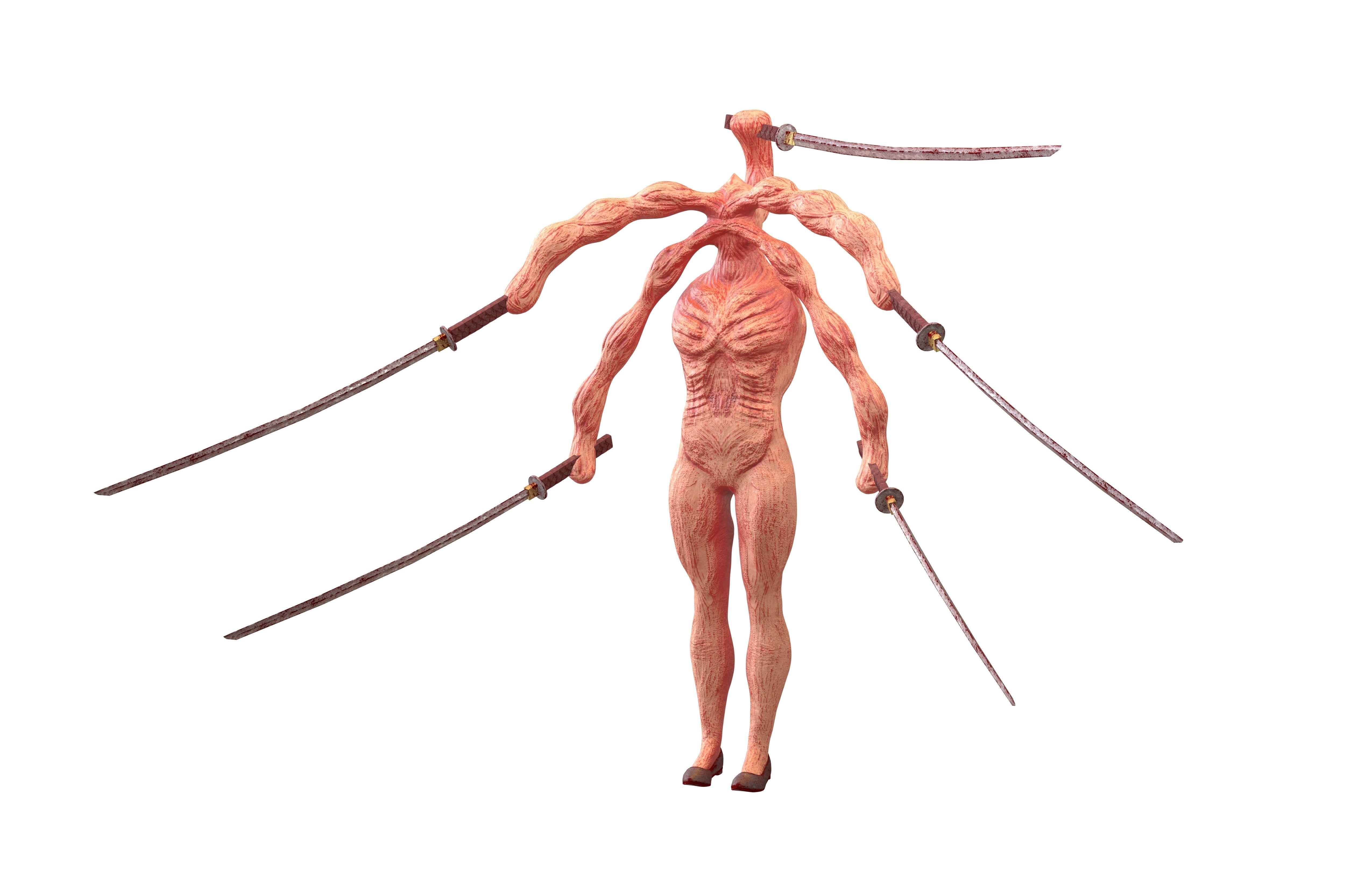 Monster Si Yuk v1 001 Low-poly 3D model_3