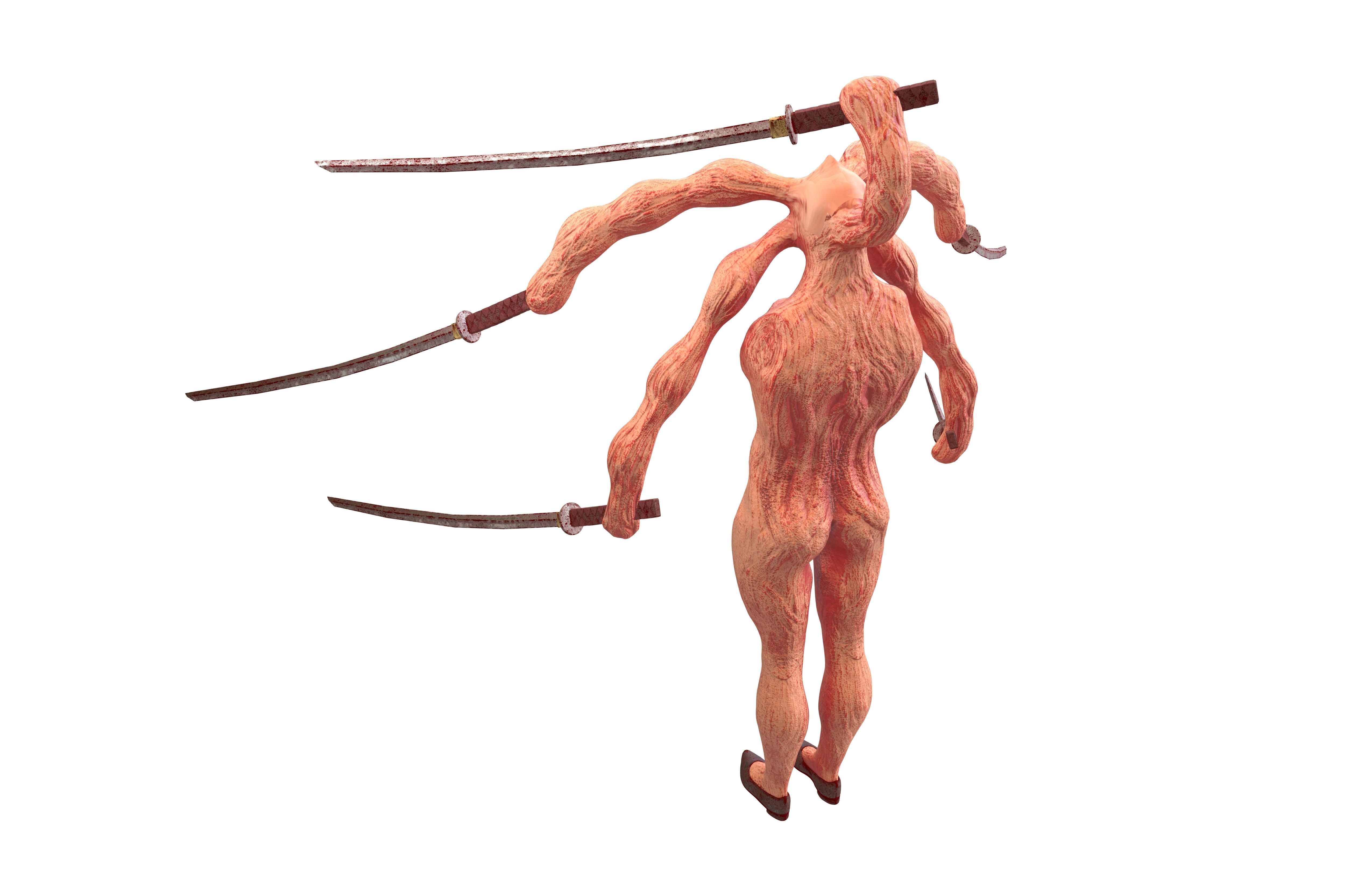 Monster Si Yuk v1 001 Low-poly 3D model_2