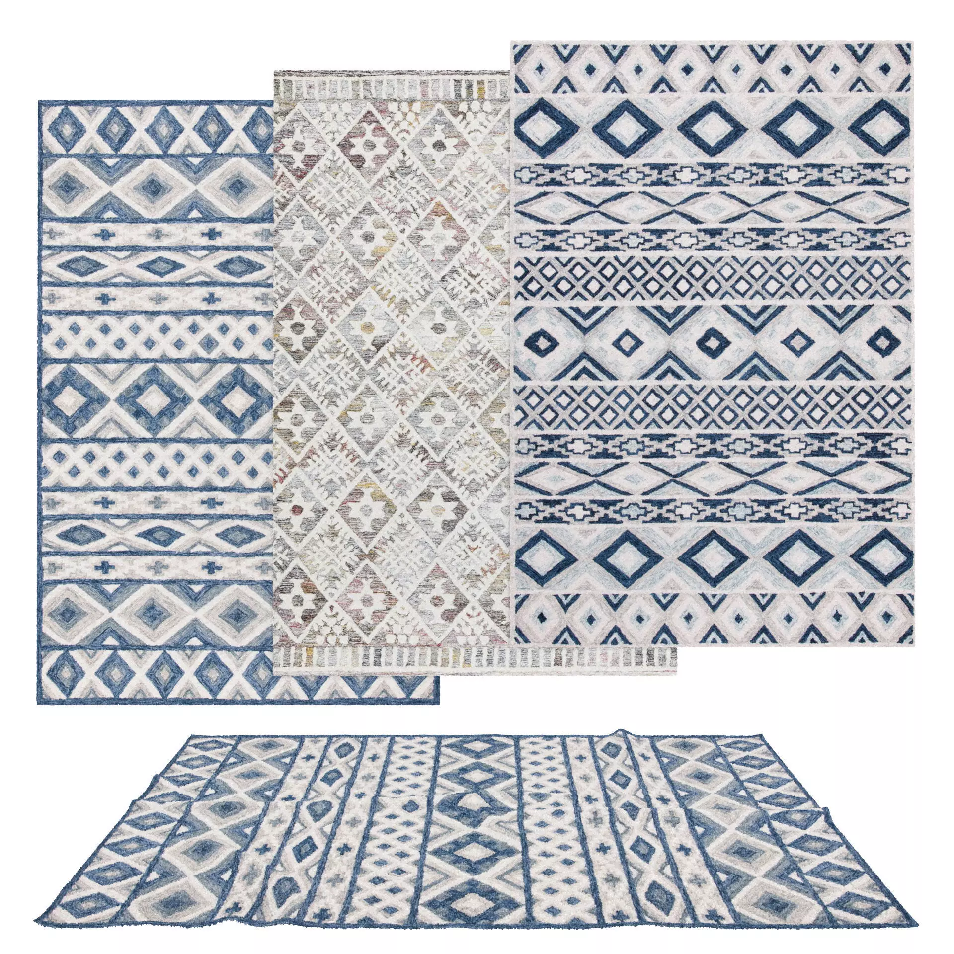 Rugs No 788 Low-poly 3D model_0