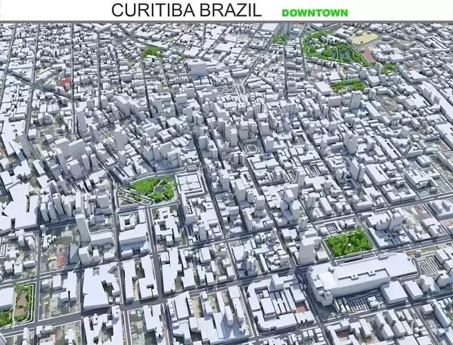 Curitiba Downtown Brazil