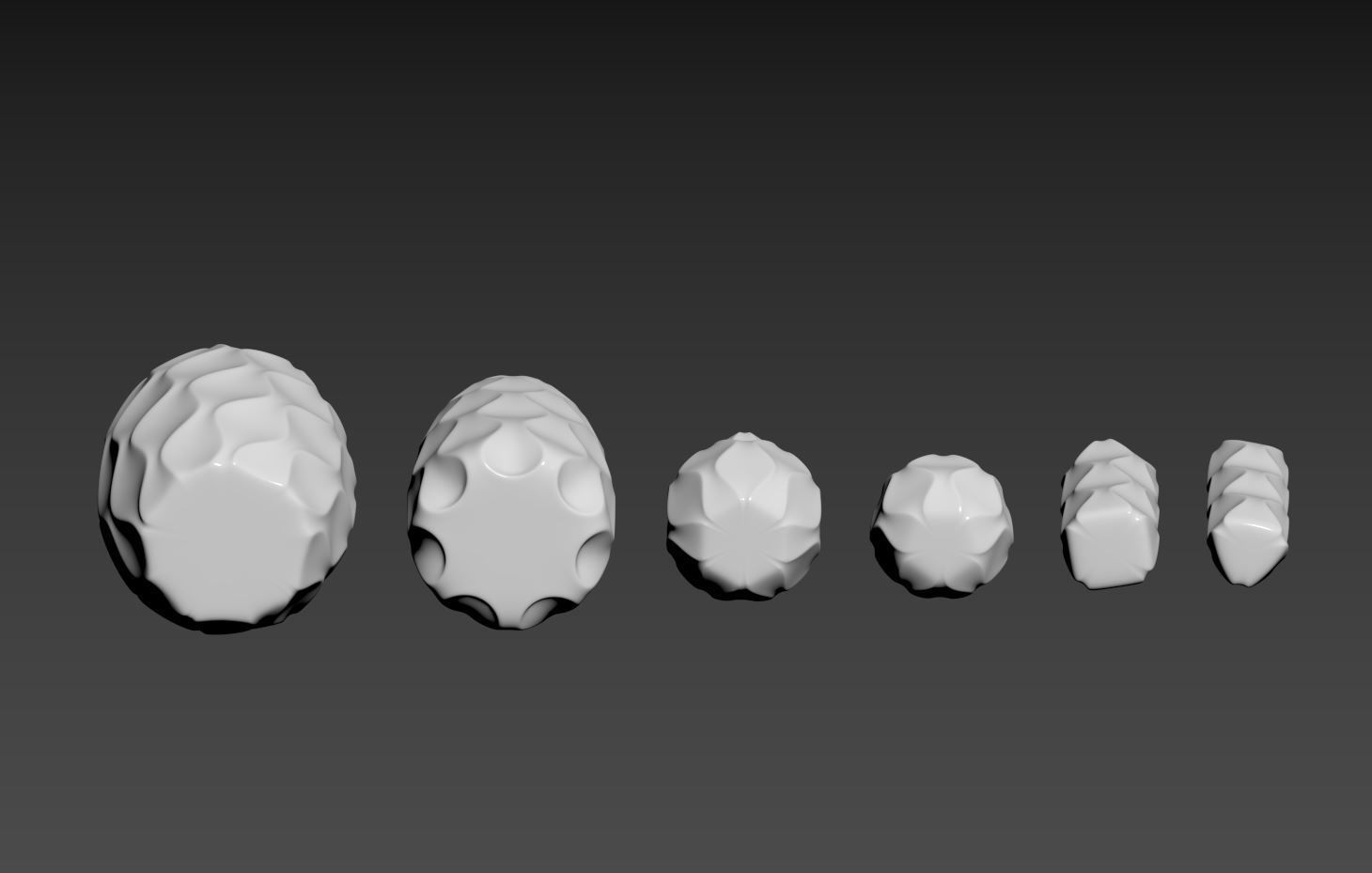 Curvy Vase Set 3D print model_14