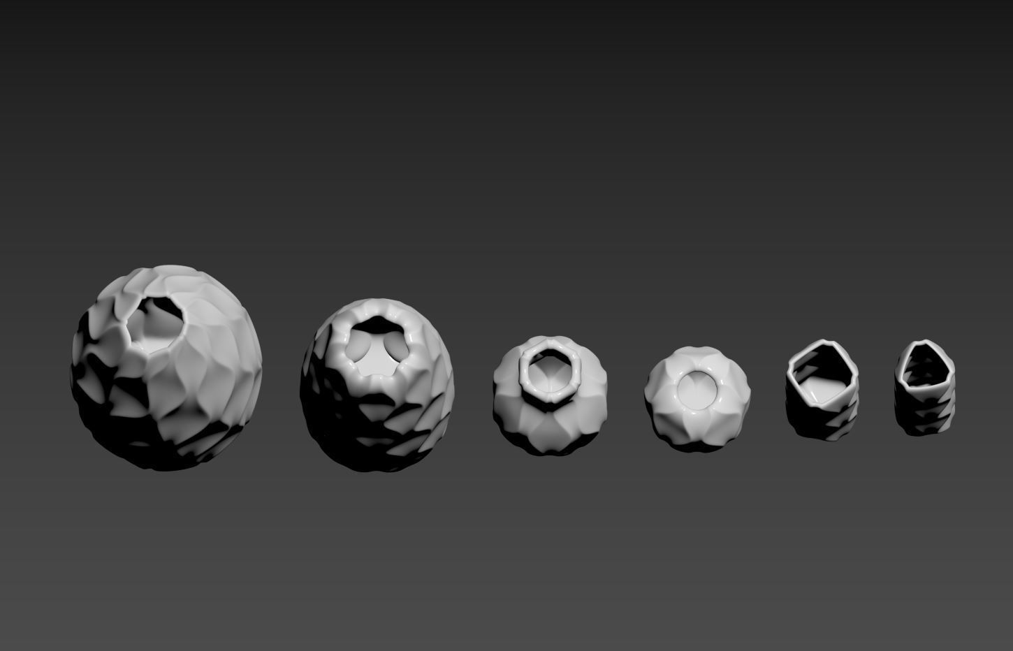 Curvy Vase Set 3D print model_8