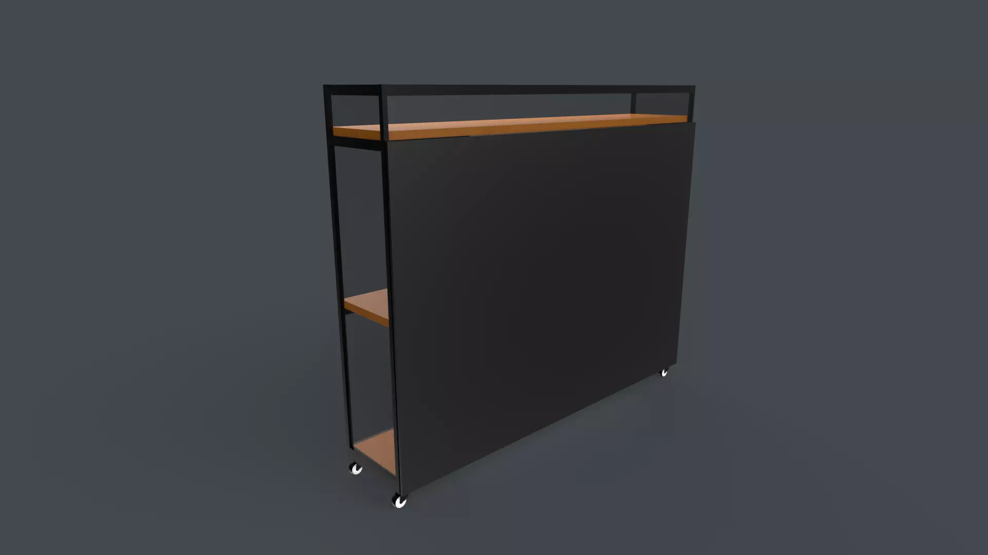 Dj Music Table Low-poly 3D model_0