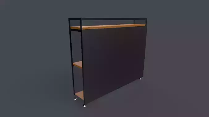 Dj Music Table Low-poly 3D model