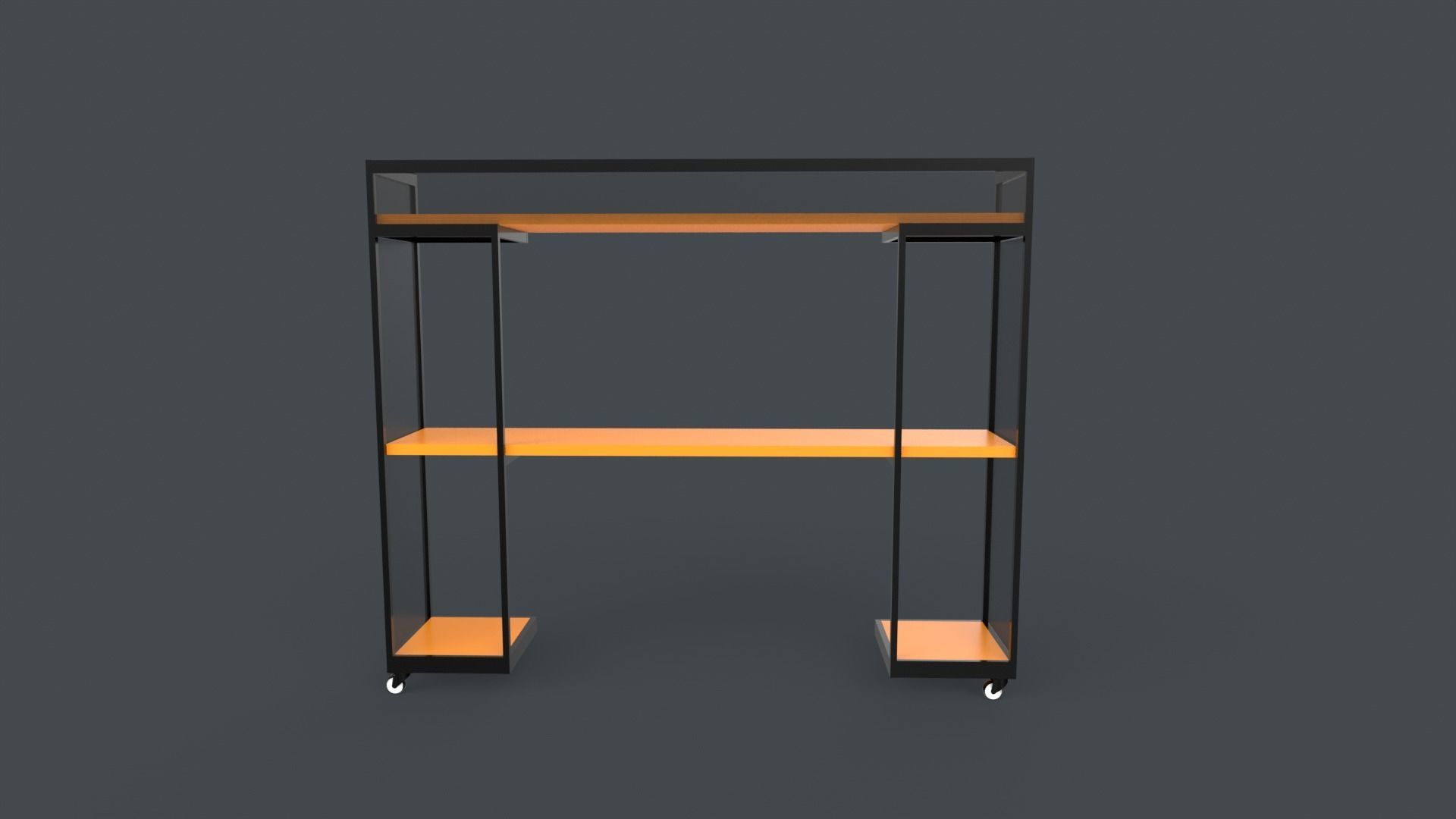 Dj Music Table Low-poly 3D model_5