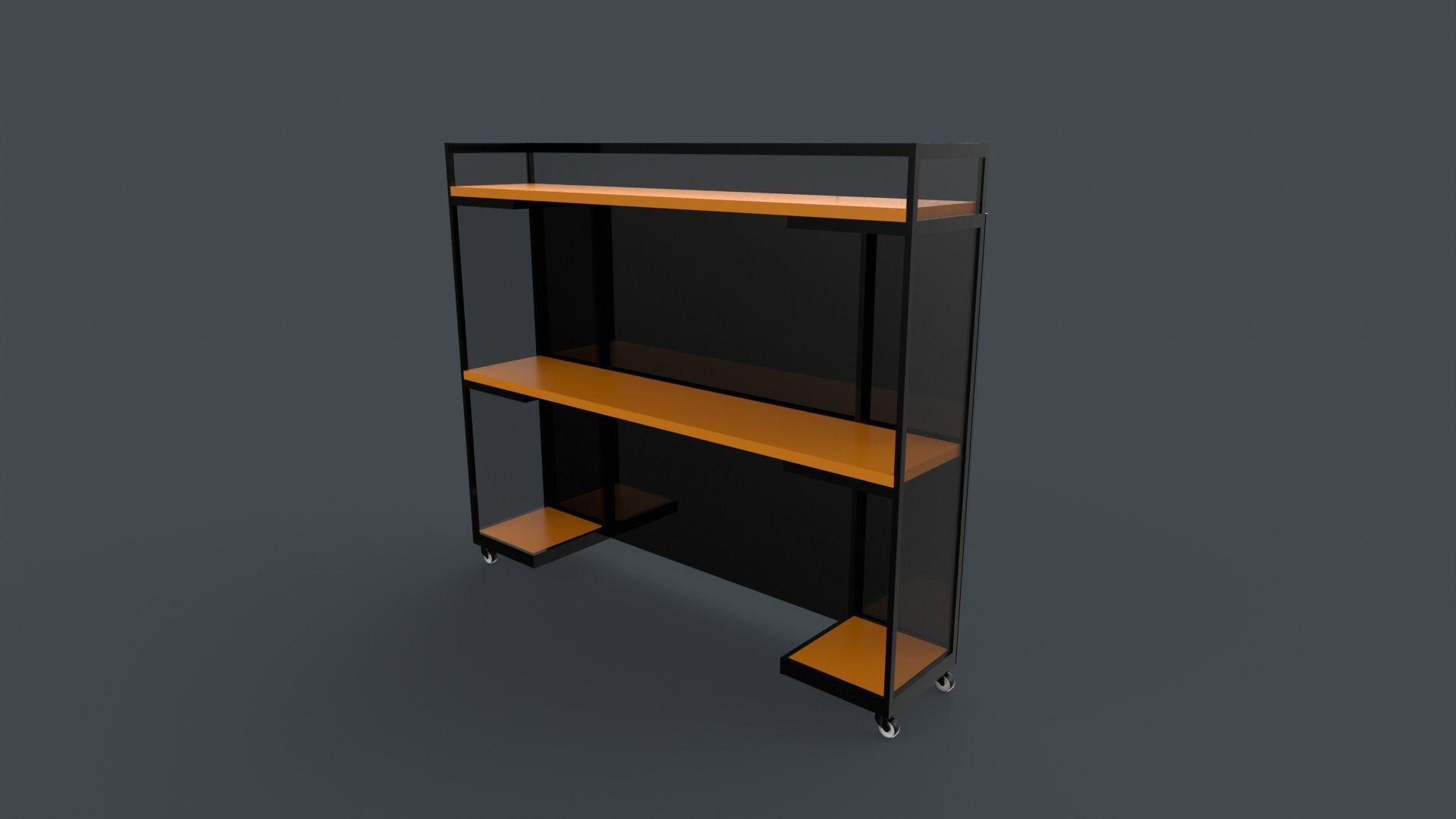 Dj Music Table Low-poly 3D model_1