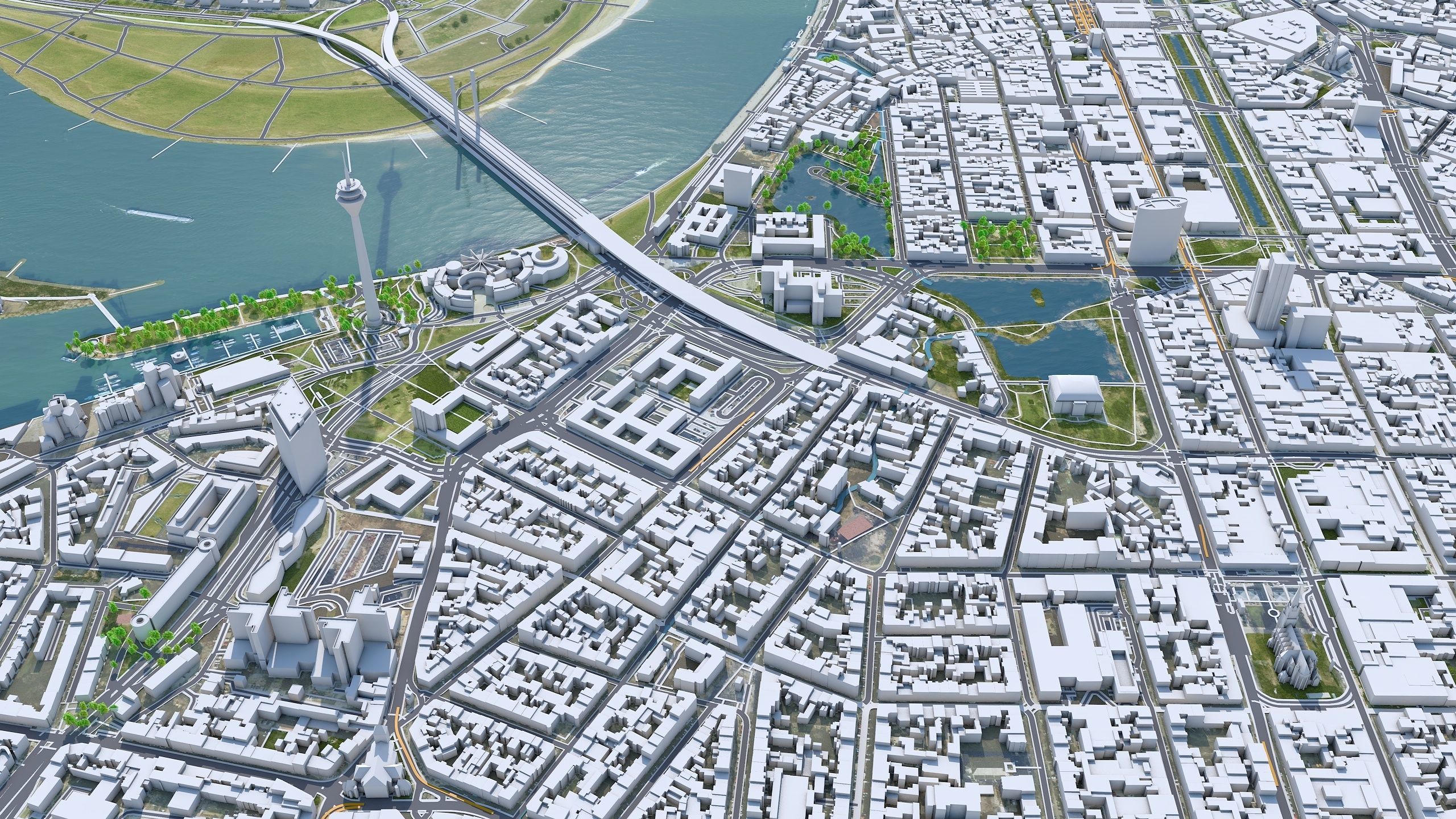 3d-model-dusseldorf-downtown-germany-vr-ar-low-poly-cgtrader