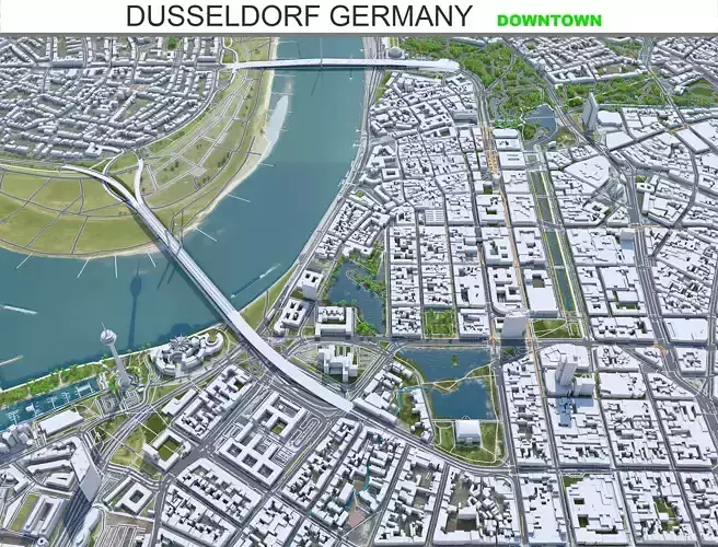 Dusseldorf Downtown Germany