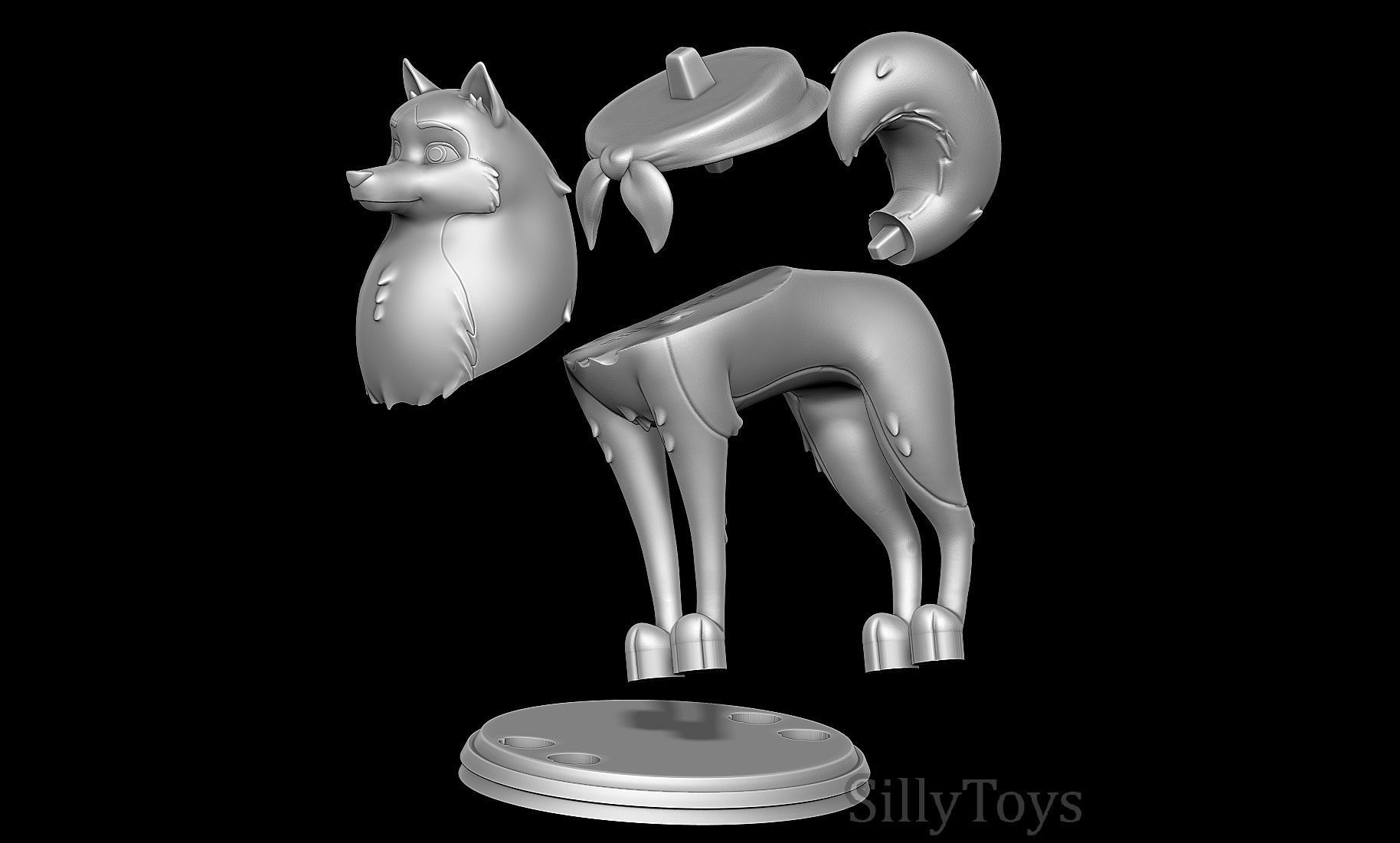 Jenna - Balto 3D print model_6
