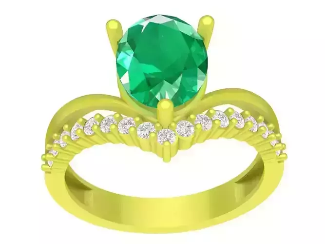 oval diamond women ring 4141