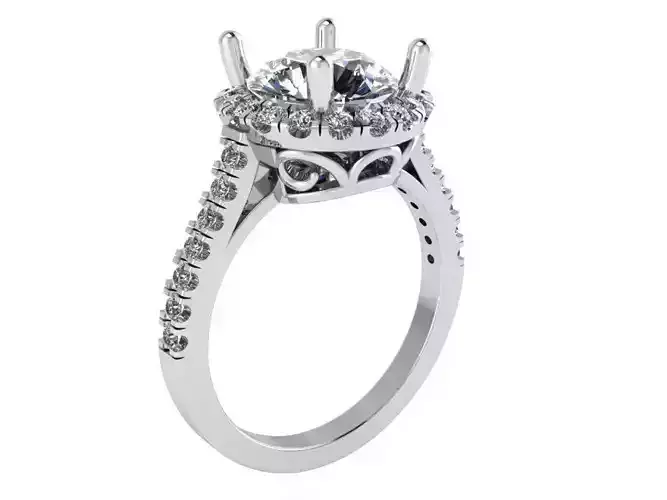 Chain style diamond ring 2357 3D print model