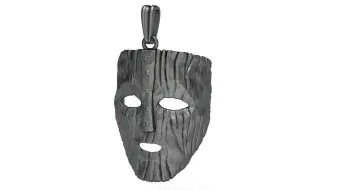 Loki Mask Pendant Viking Jewelry