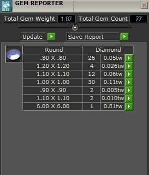Black and White diamond textured ring 2362 3D print model 3D print model_8
