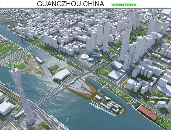 Guangzhou Downtown China 