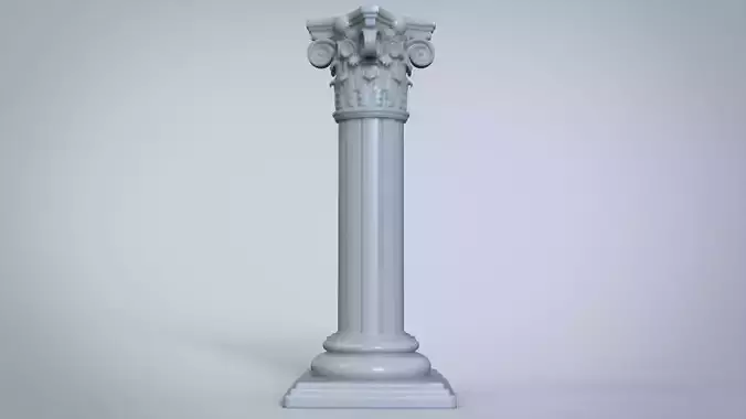 Roman pillar candle deco 3D print model