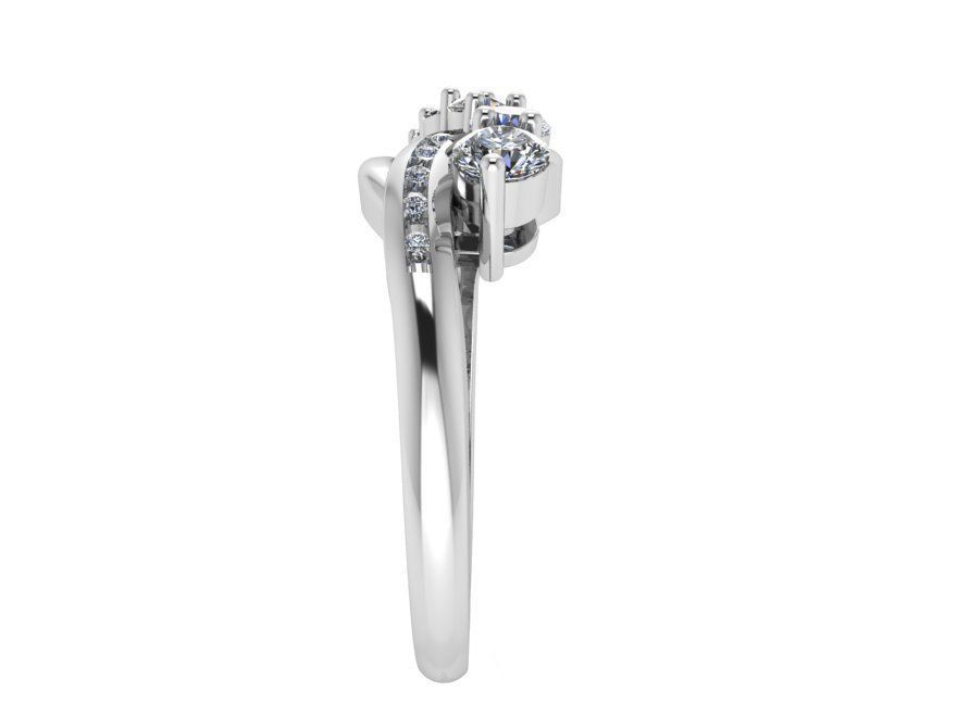 6-Stone diamond ring 2367 3D print model 3D print model_3