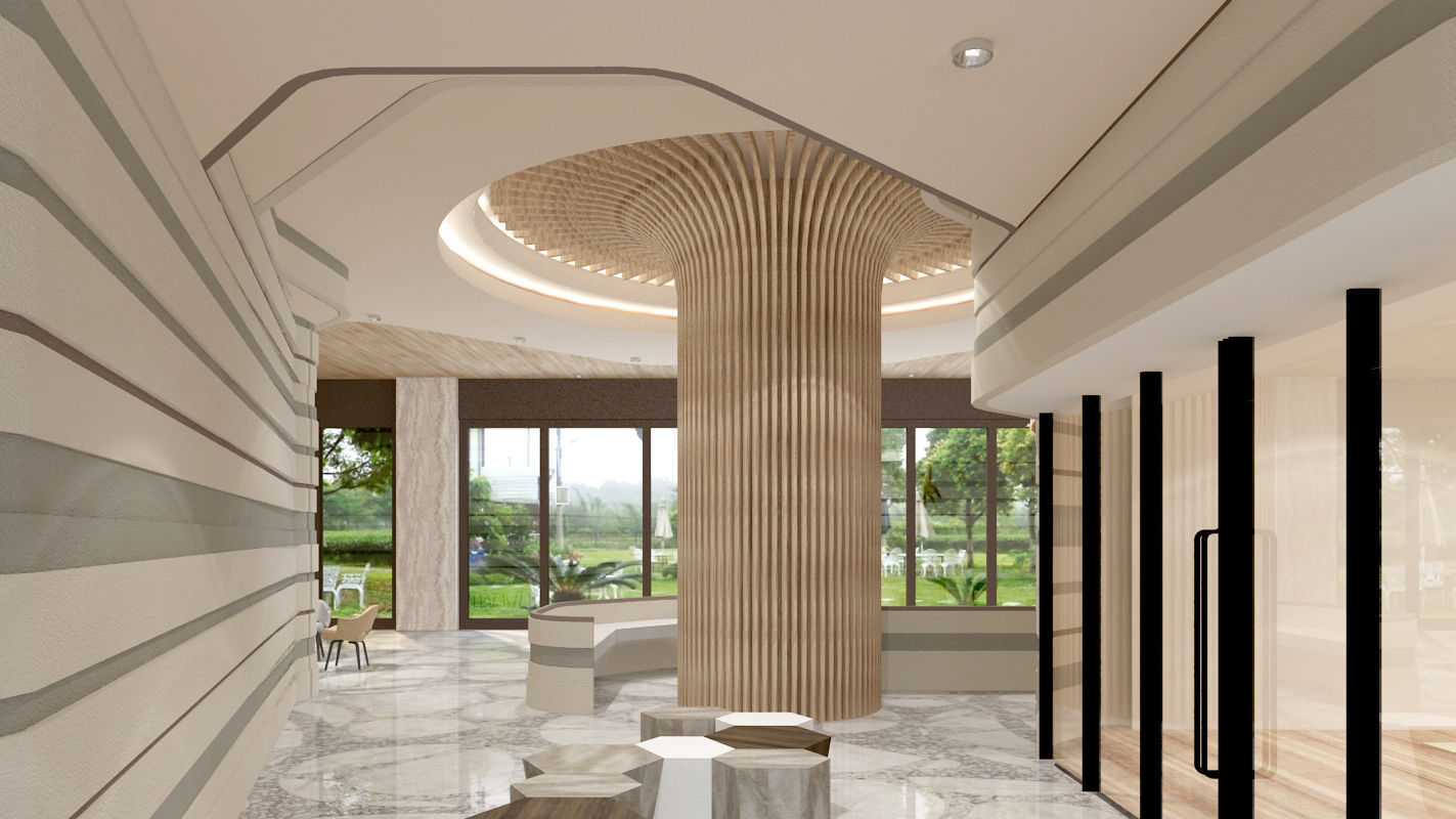 3D Luxury Hotel Interior Scenes-Lohas space model 3D model animated ...